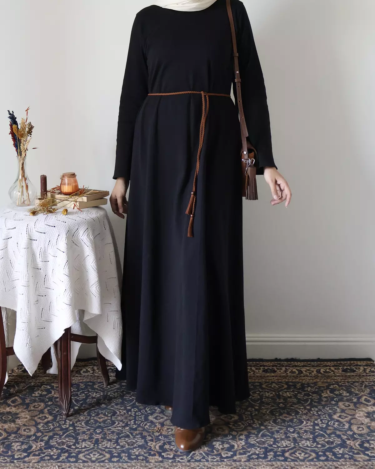 Black Cotton Dress 2