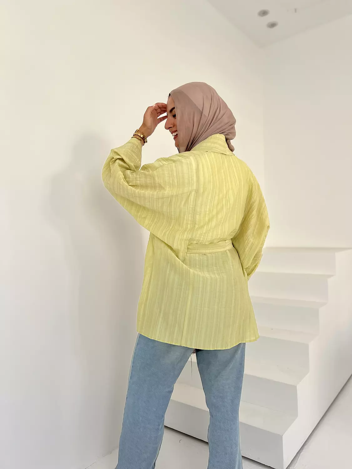 Summer Breeze Yellow-Green Cardigan 5