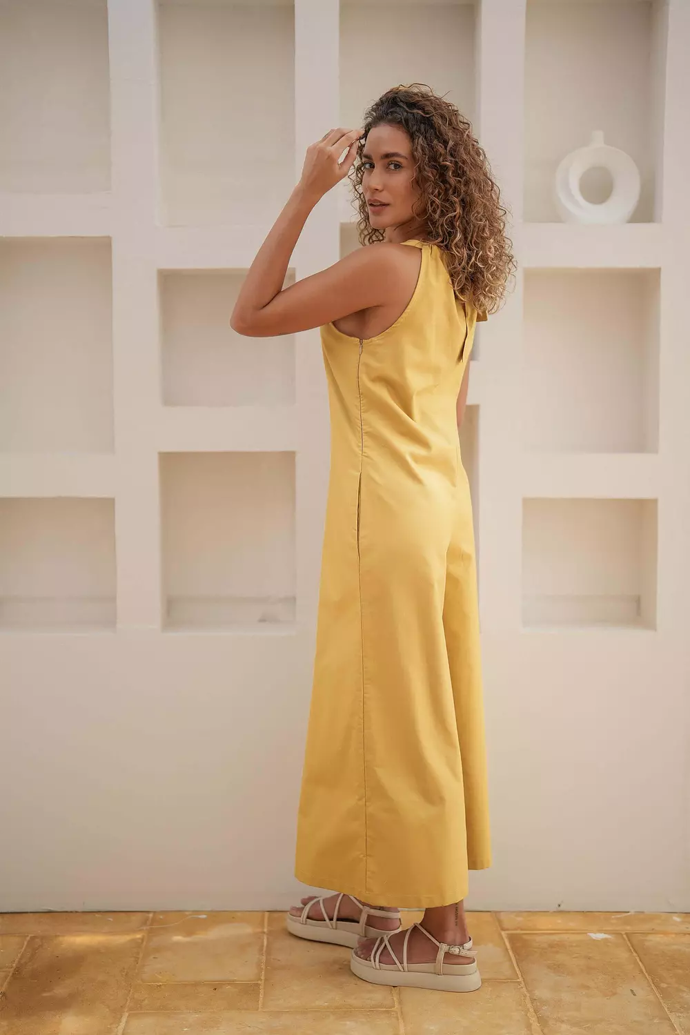 Never Better Jumpsuit Mustard 4