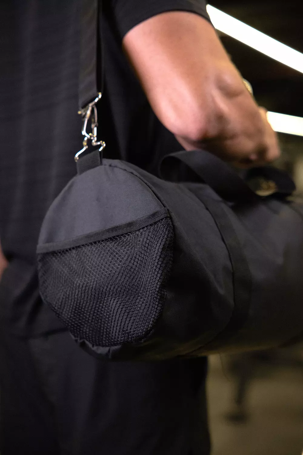 BLACK DUFFEL BAG hover image