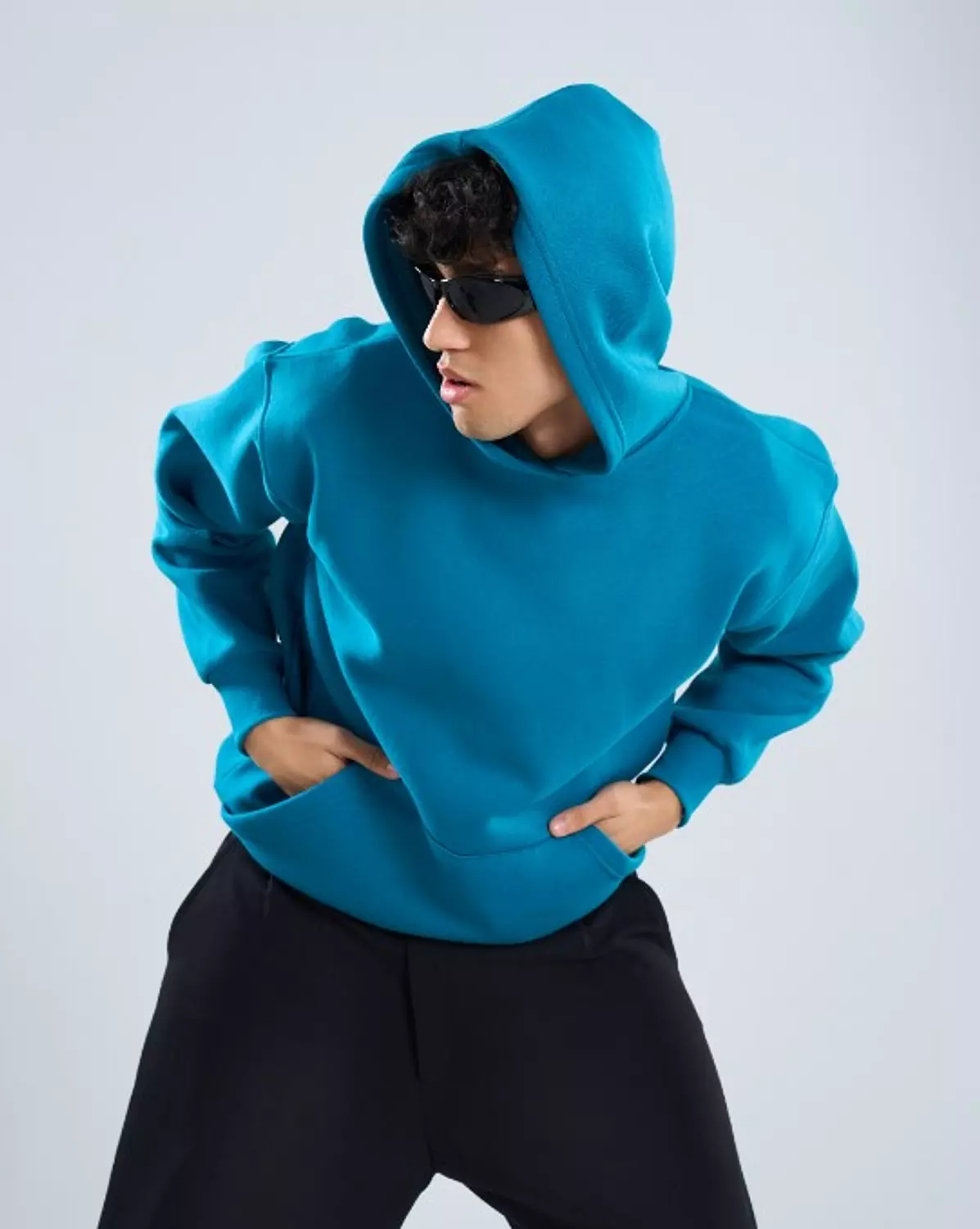 Mint blue hoodie image