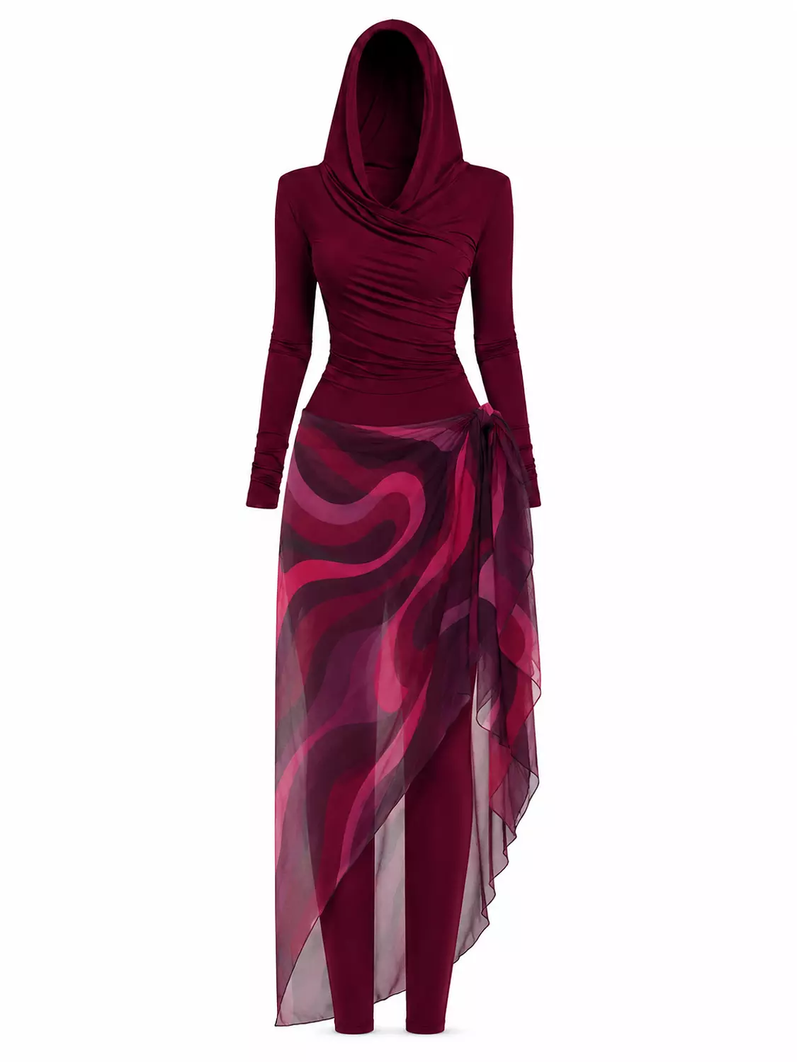 Maroon Marble Burkini 12