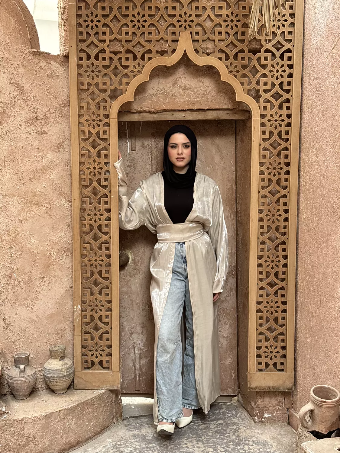 Shimmer Belted Kaftan 13