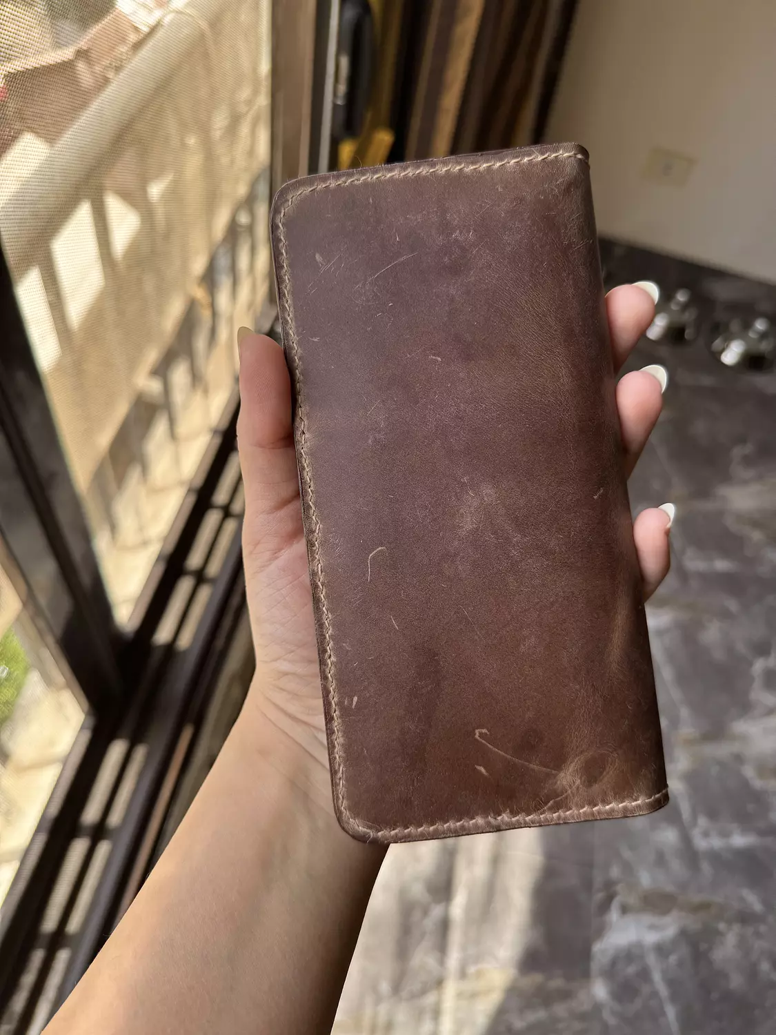 Unisex Long Wallet ( Brown ) 3