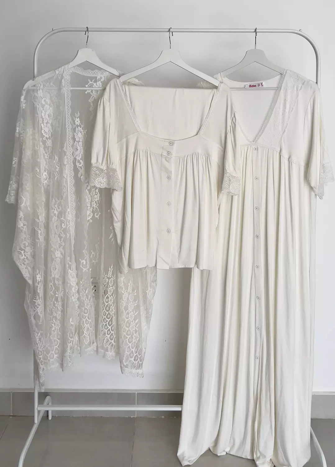 White Lace Nightgown hover image
