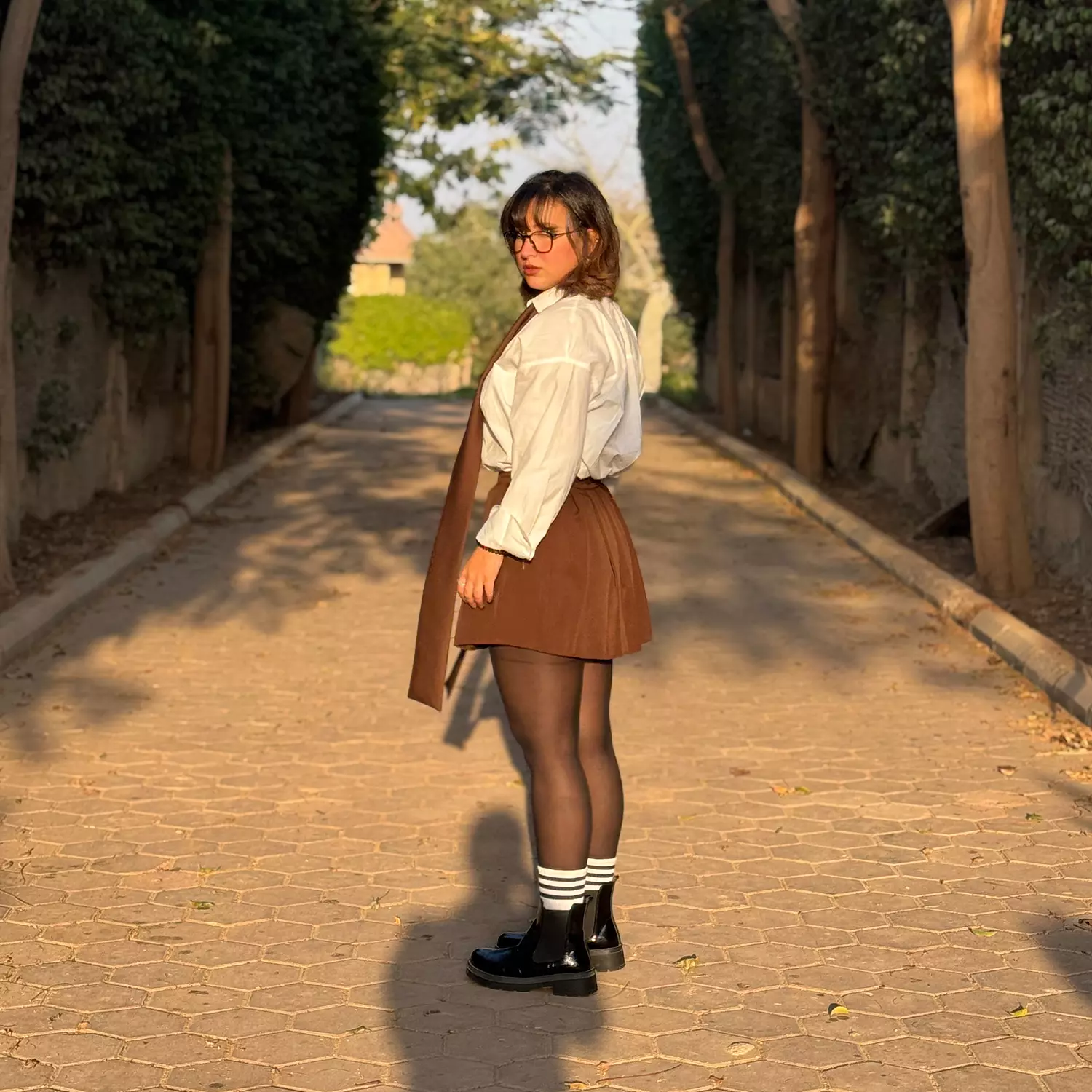 Brown Tennis Skirt hover image