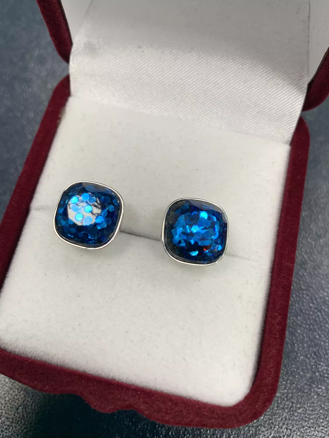 Opal blue earring image