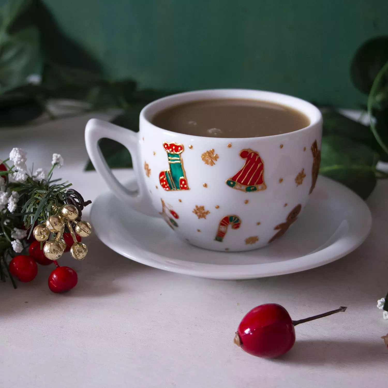 Christmas Vibes Cappuccino Cup image