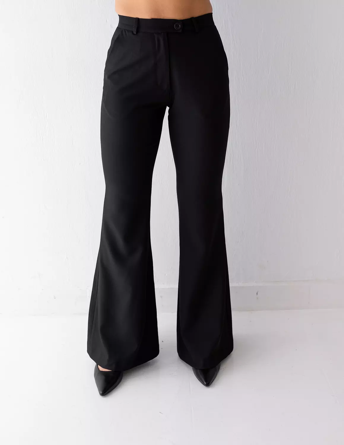 Black Icon flare pants image