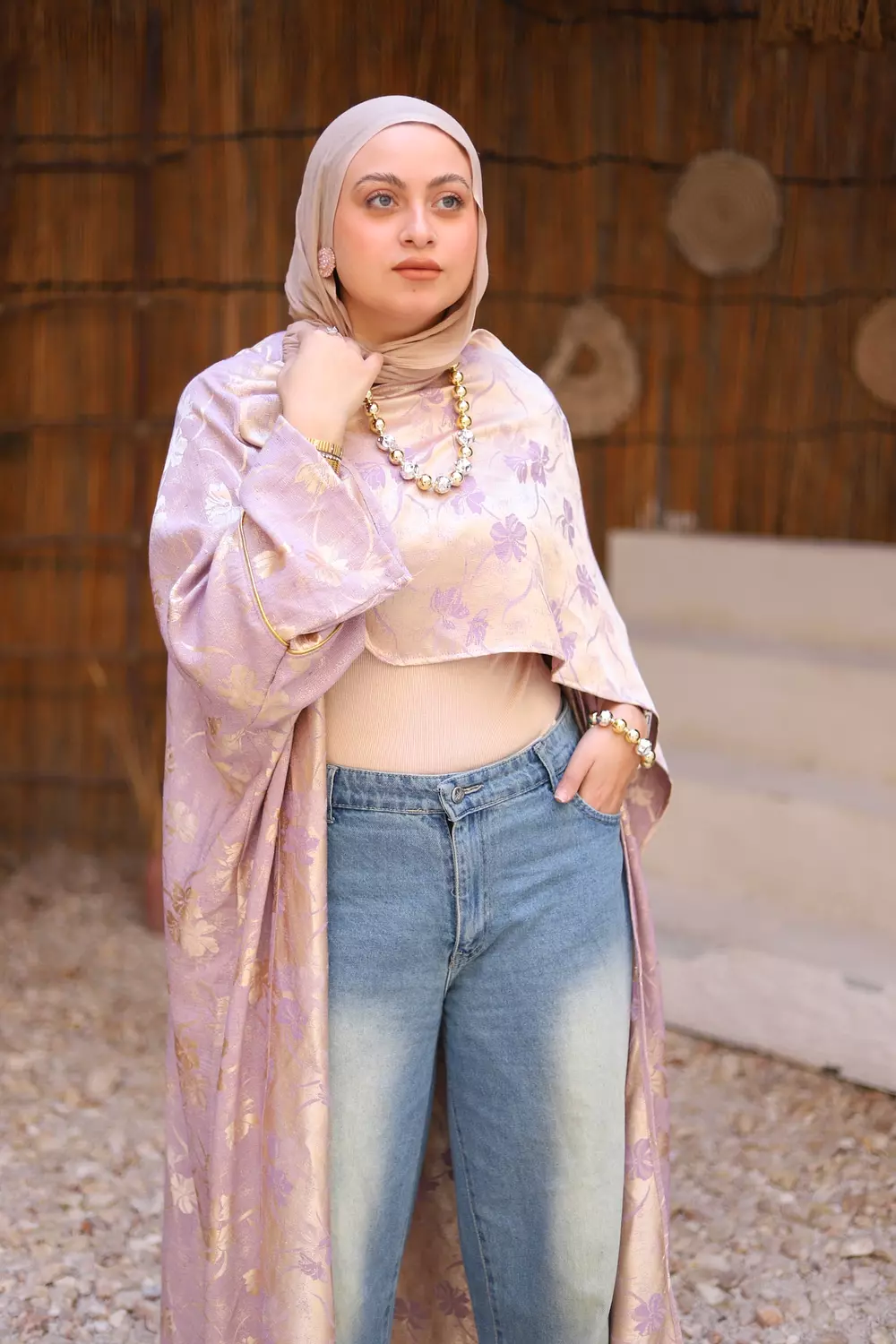 Lavander & gold Jacquard    7