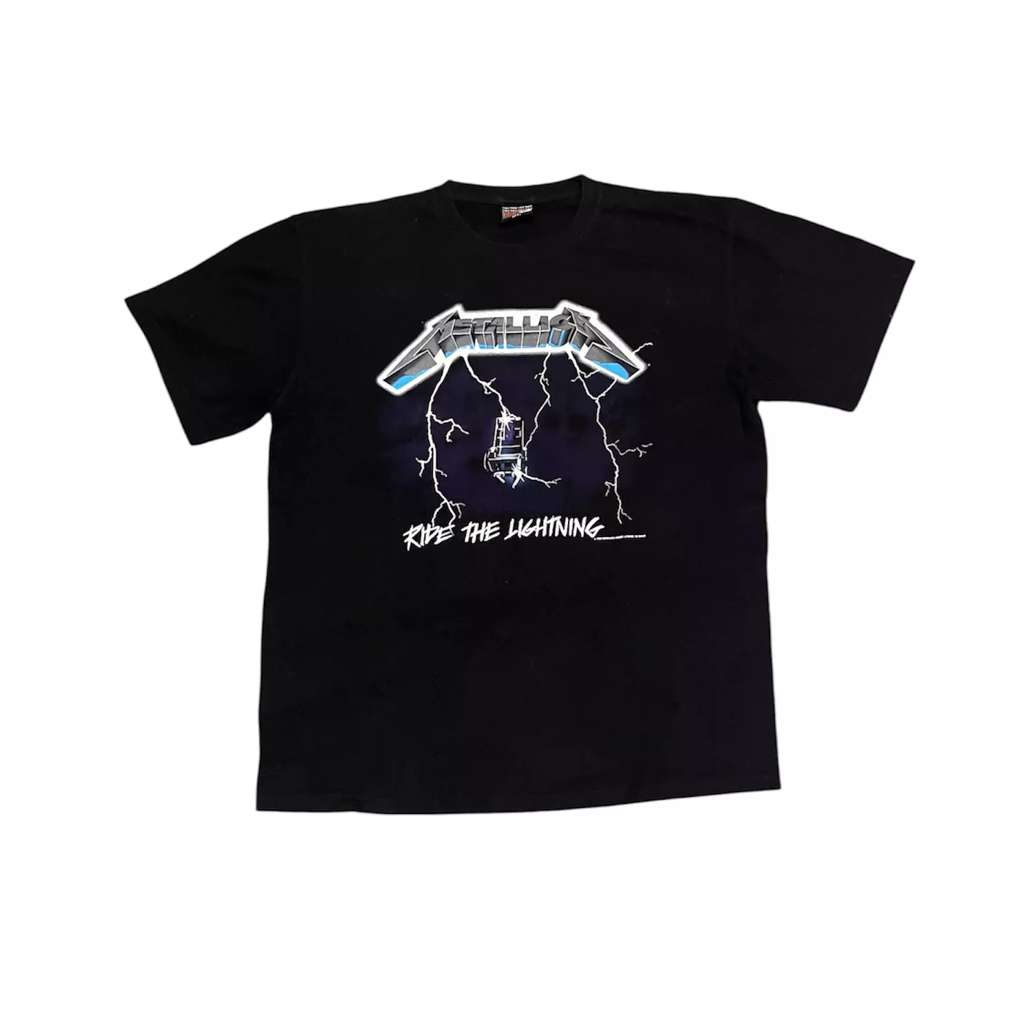 Vintage Metallica electric chair tee image