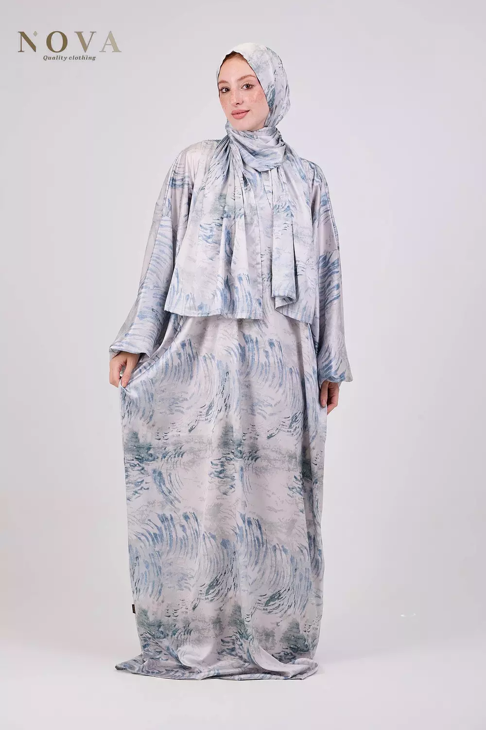 Marbled stream Satin image