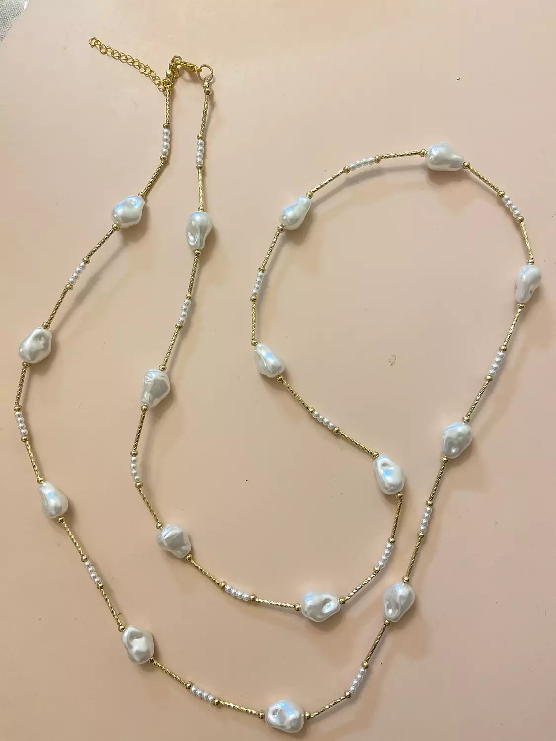 Pearl Line Necklace image