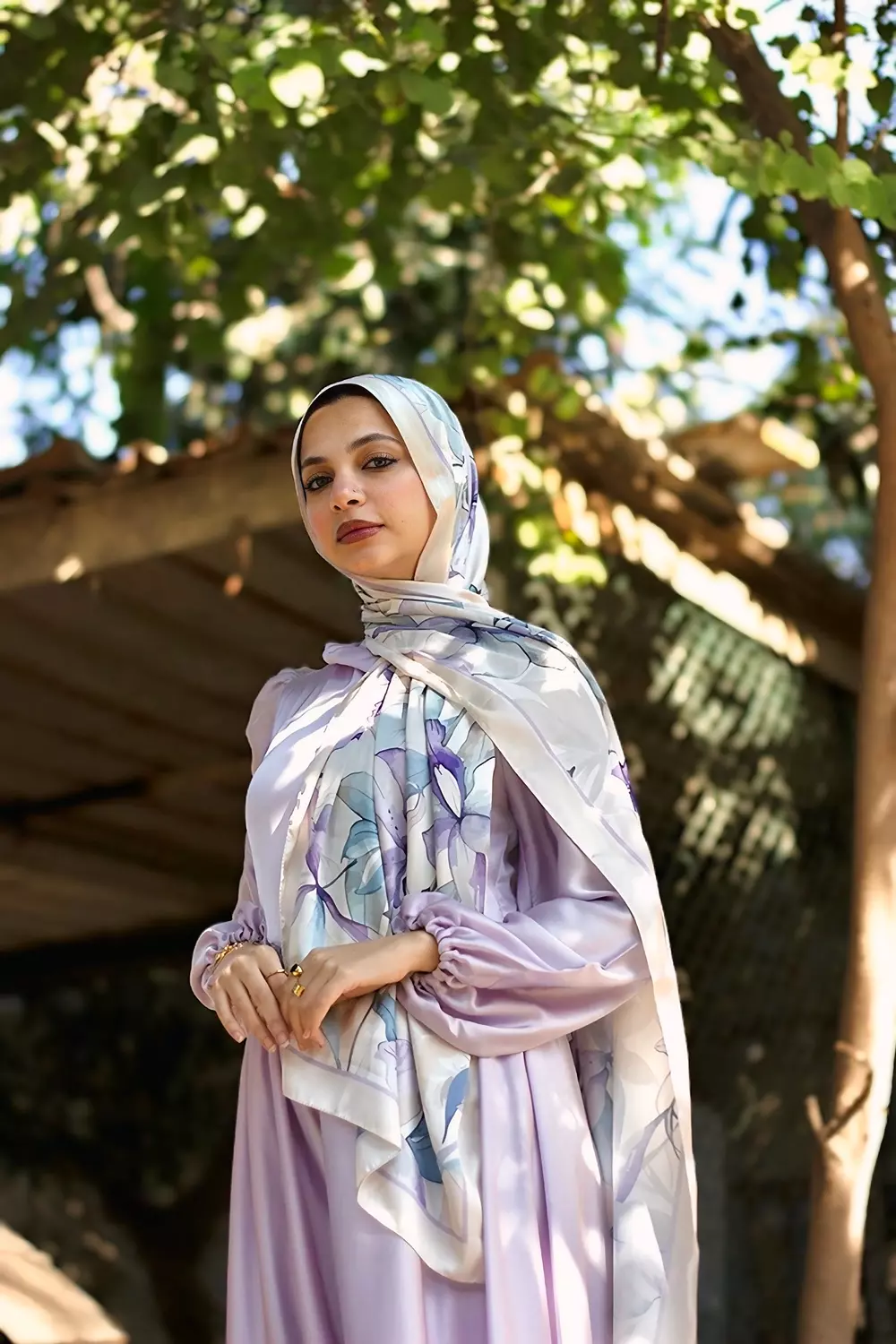 Lavender lace in satin  5