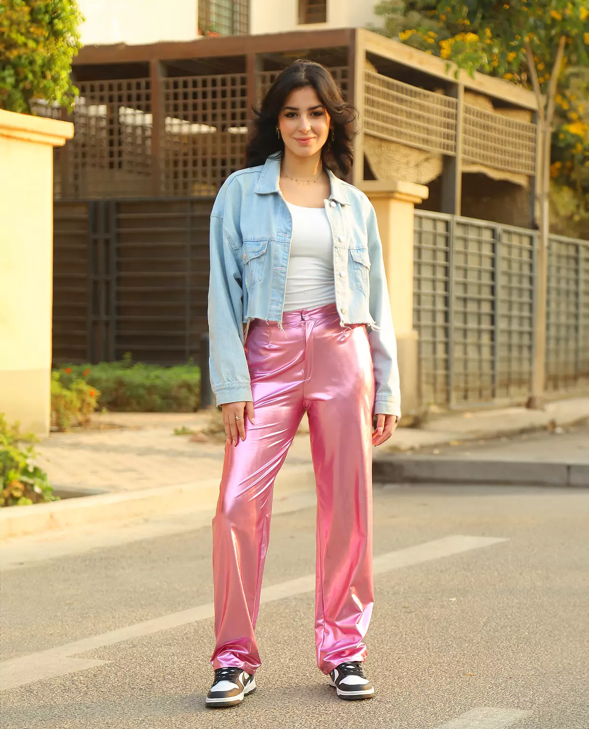 Rose Metallic pants     3