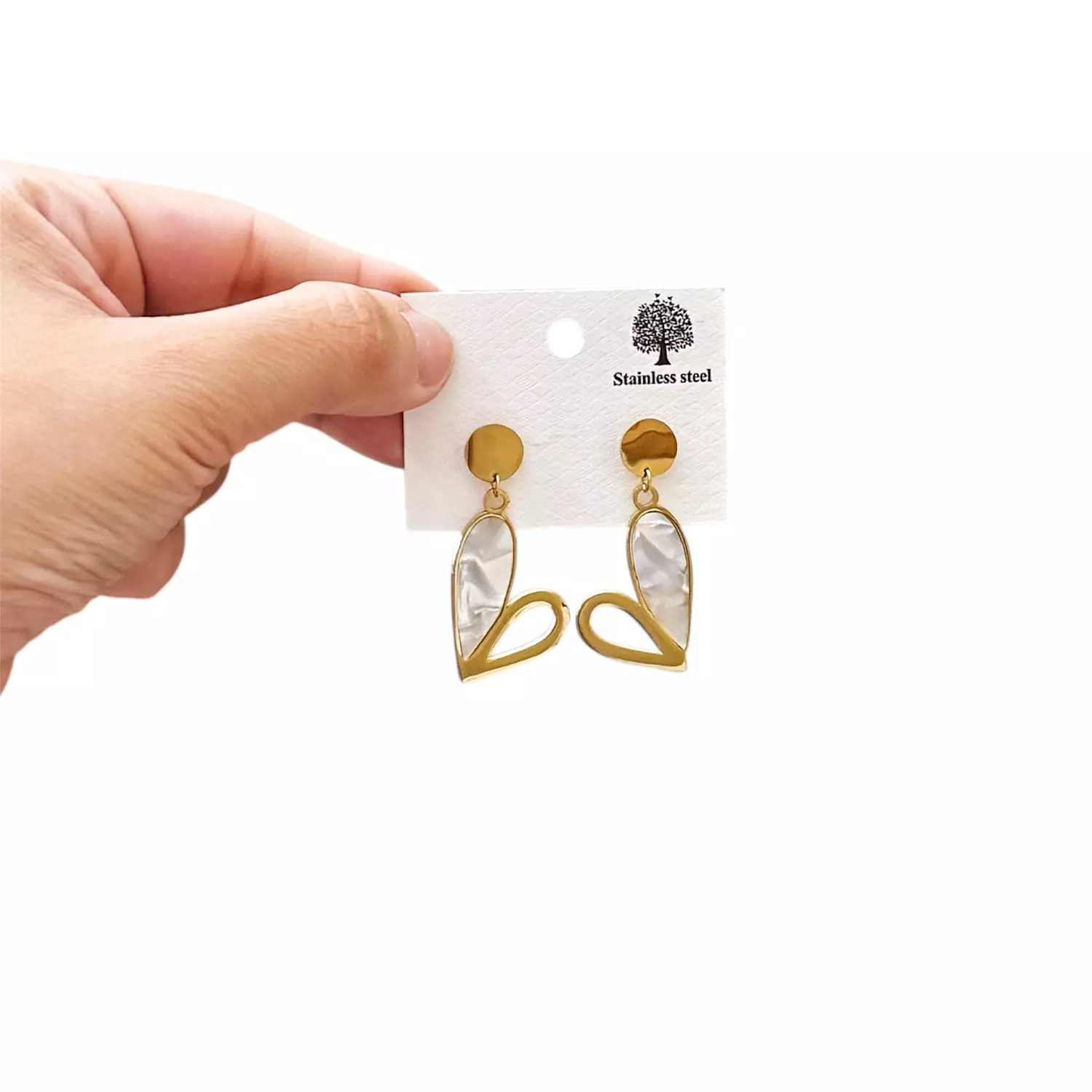 Dangly Stainless Steel Earrings 1 3
