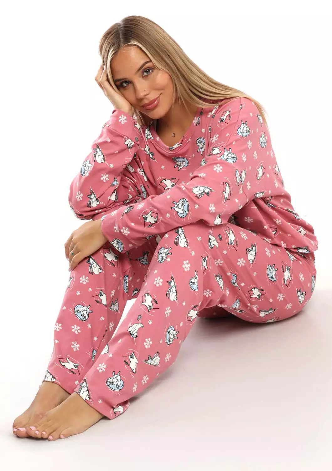 C350 THE WINTER BEAR LOOSE-FIT PAJAMA SET 2
