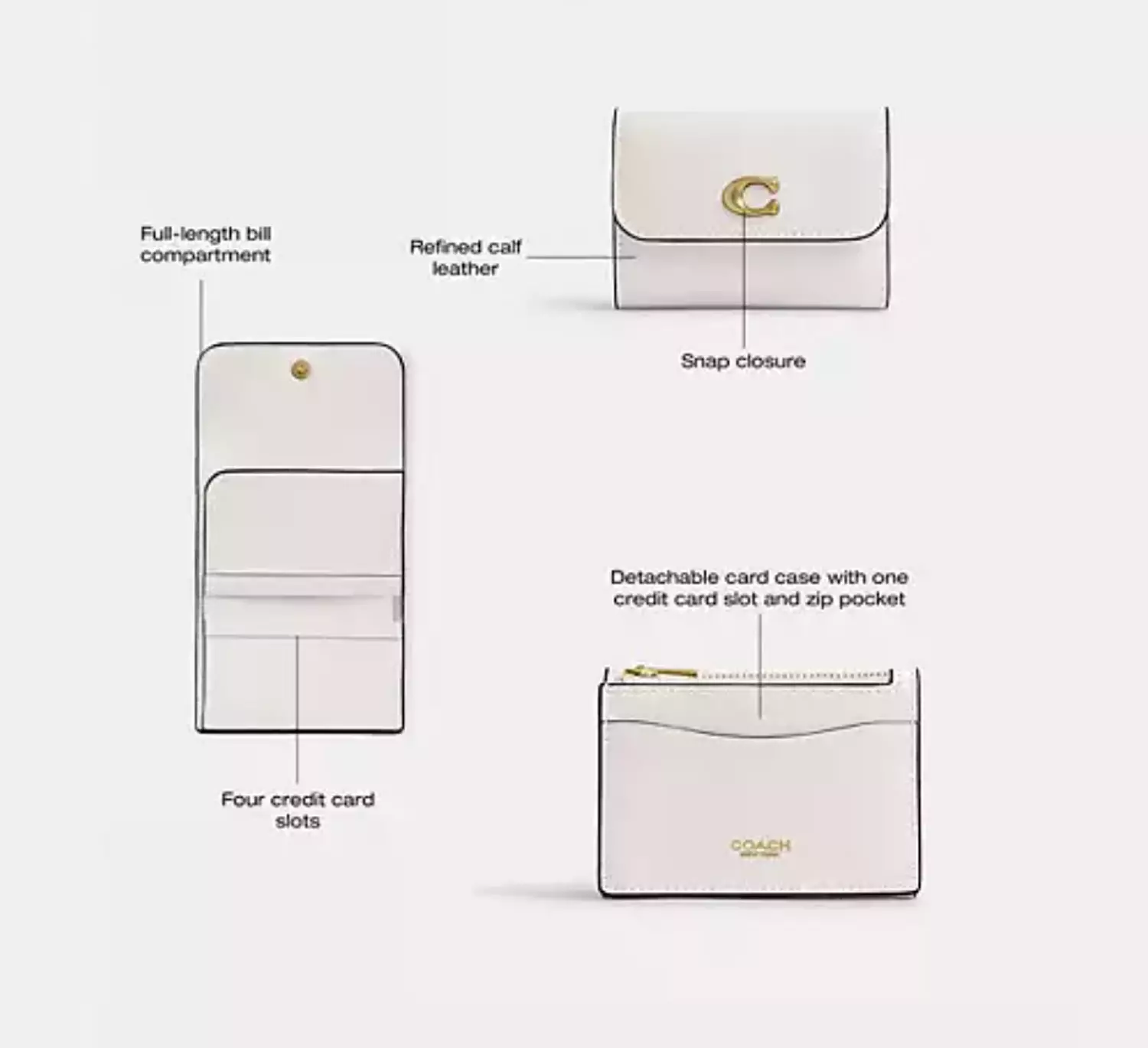 Essential Card Holder Wallet White 5