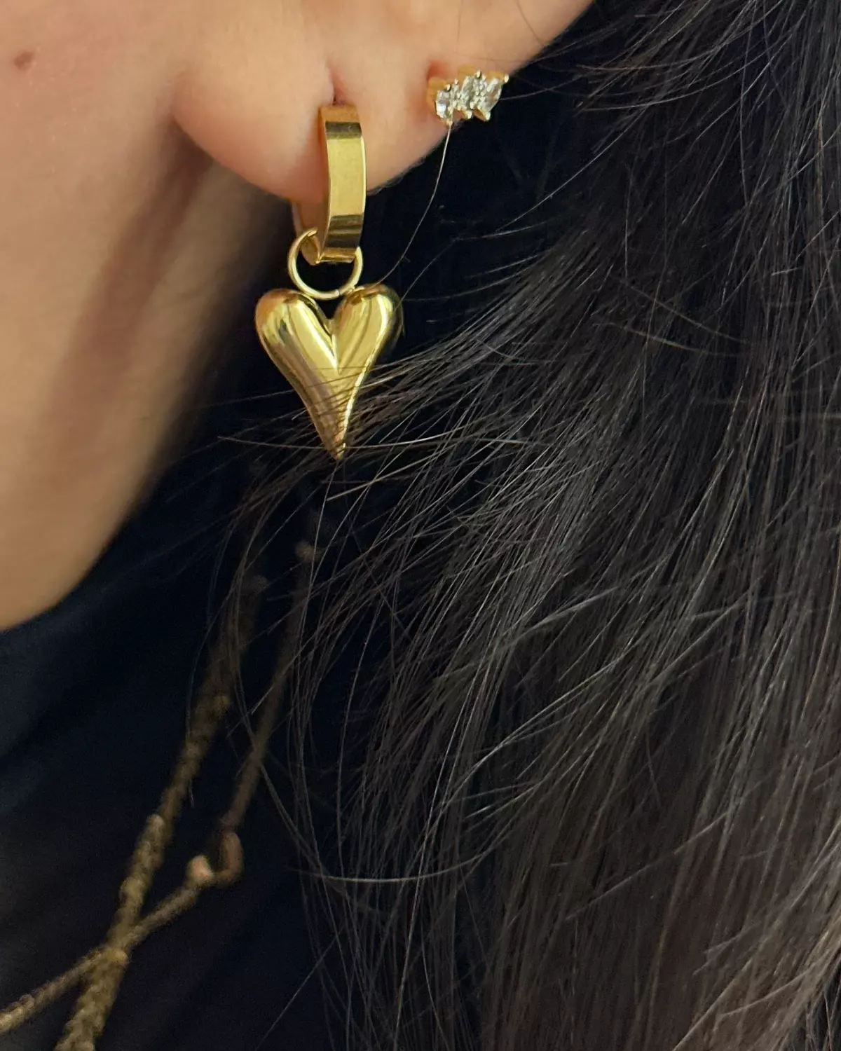Chunky Heart Earrings  hover image