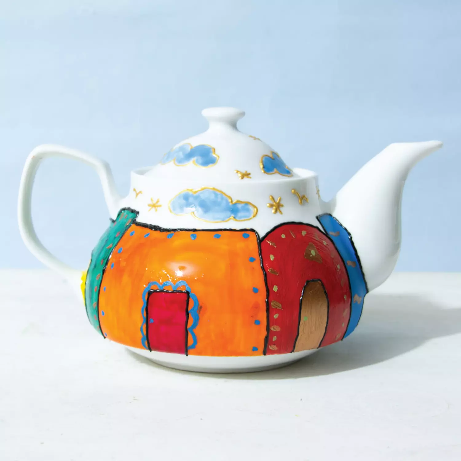 Nubian Houses Teapot  image