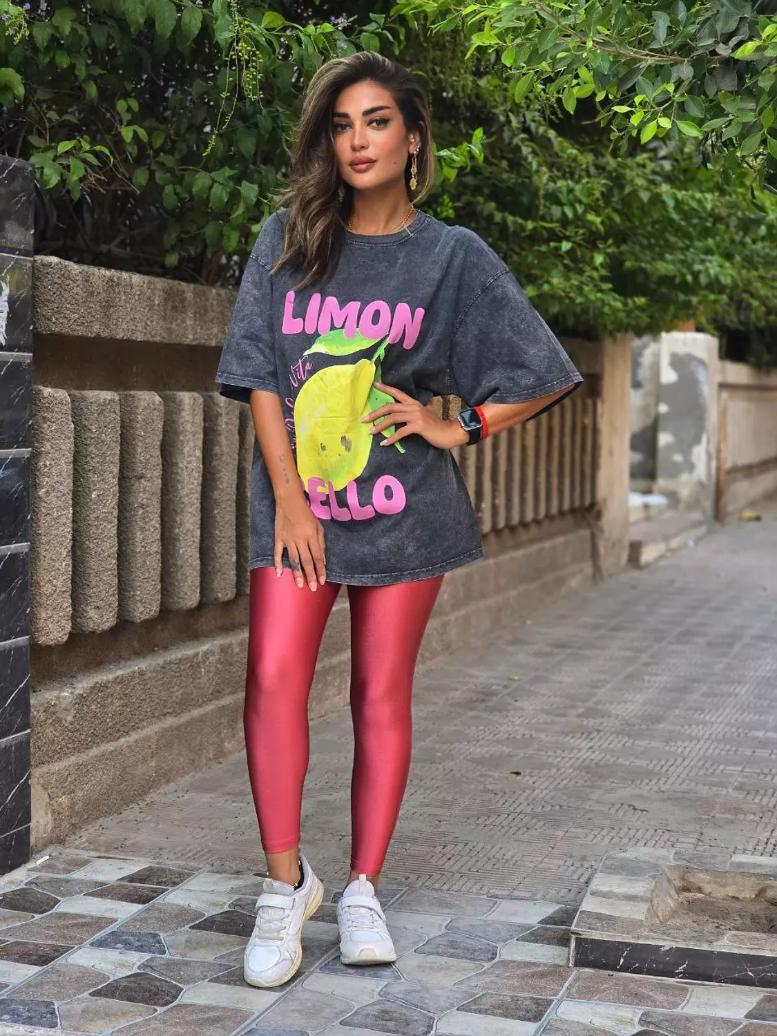 Rose Gül Metallic legging  hover image