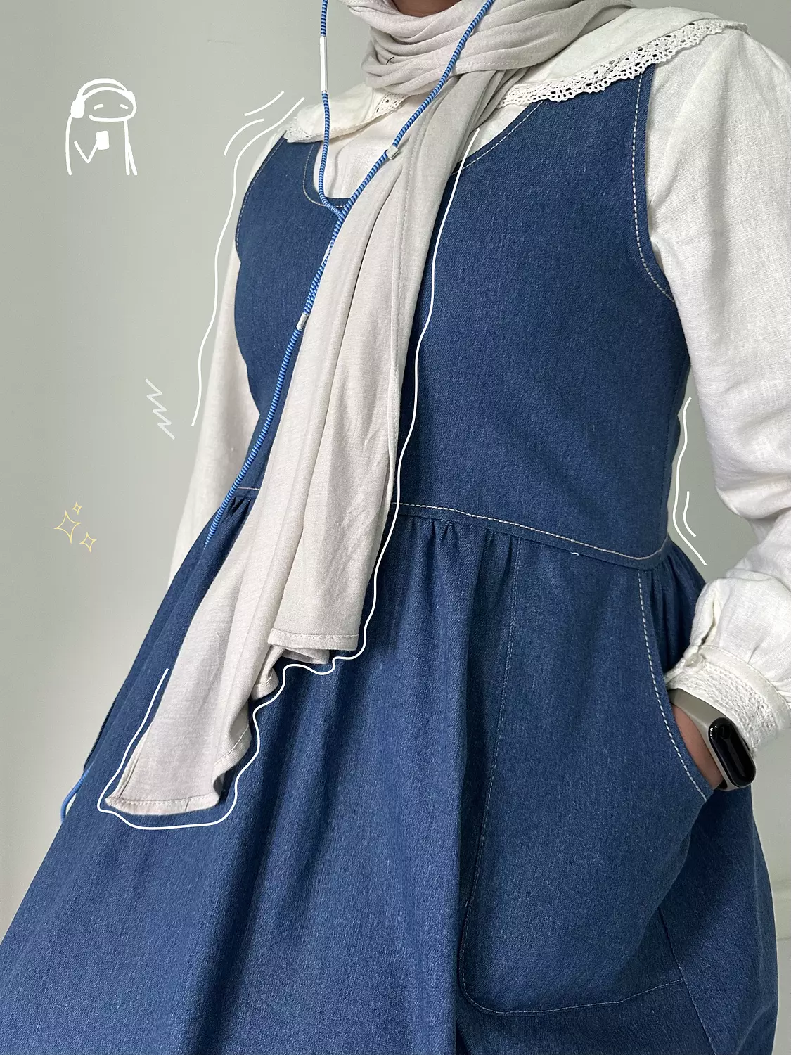 Denim dress (T)  11
