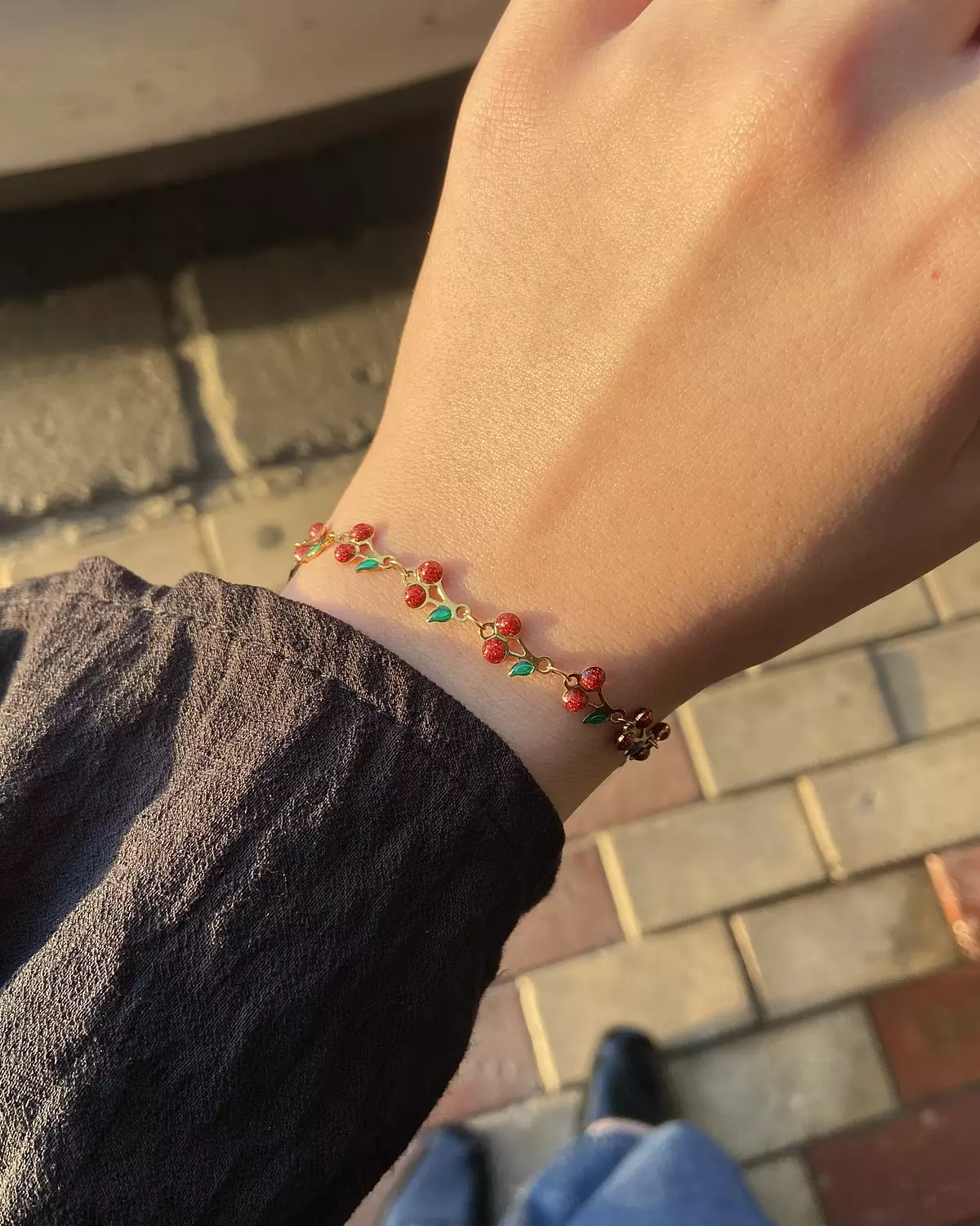 Cherry stainless steel bracelet 🍒 1
