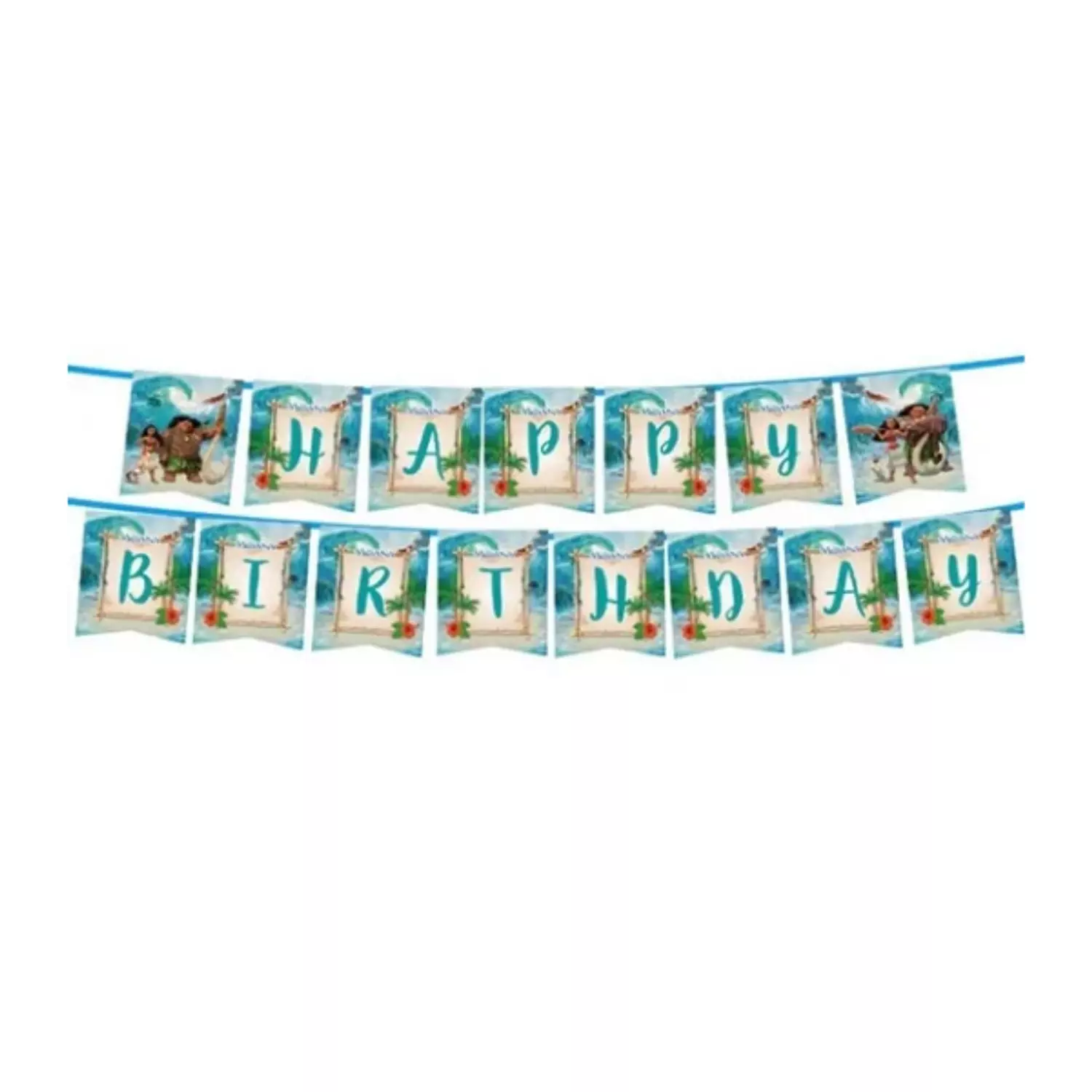 Moana Happy Birthday Garland