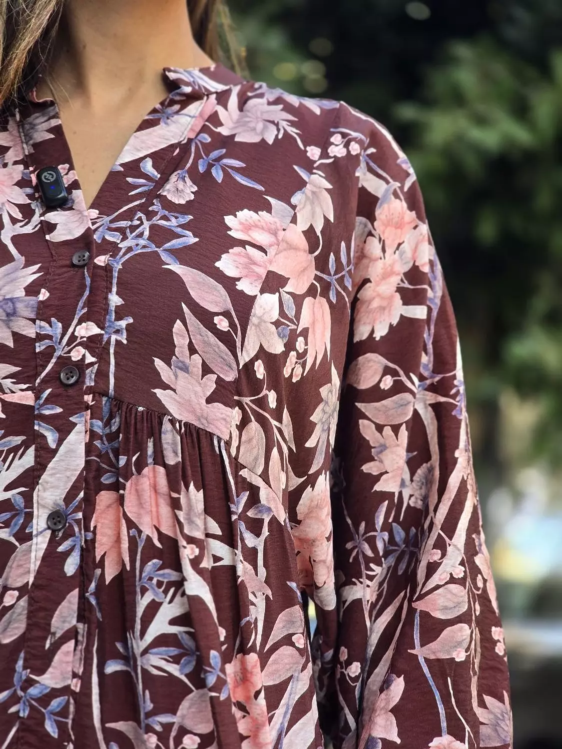 Brown floral dress 3