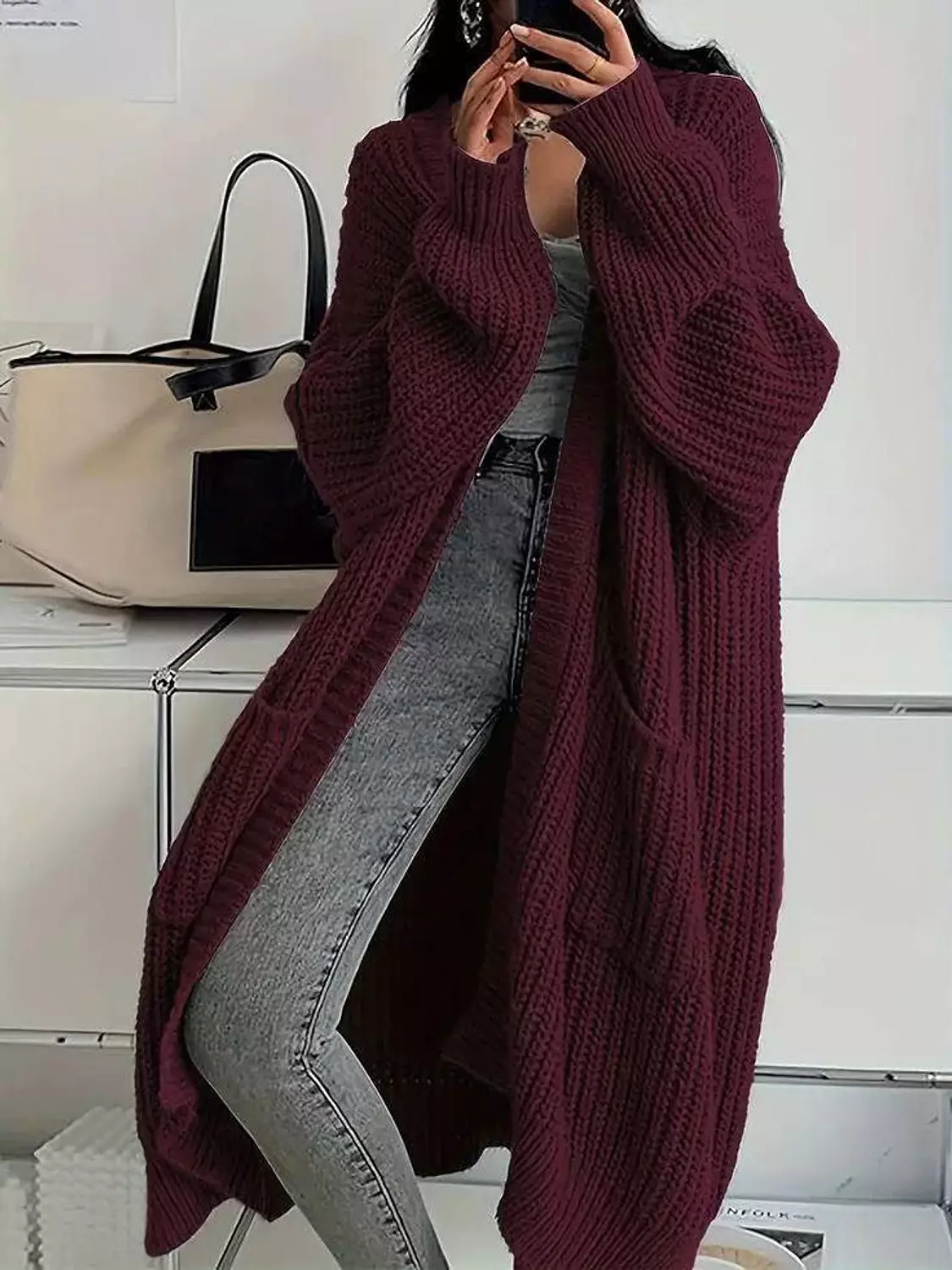 Long trico cardigan  8