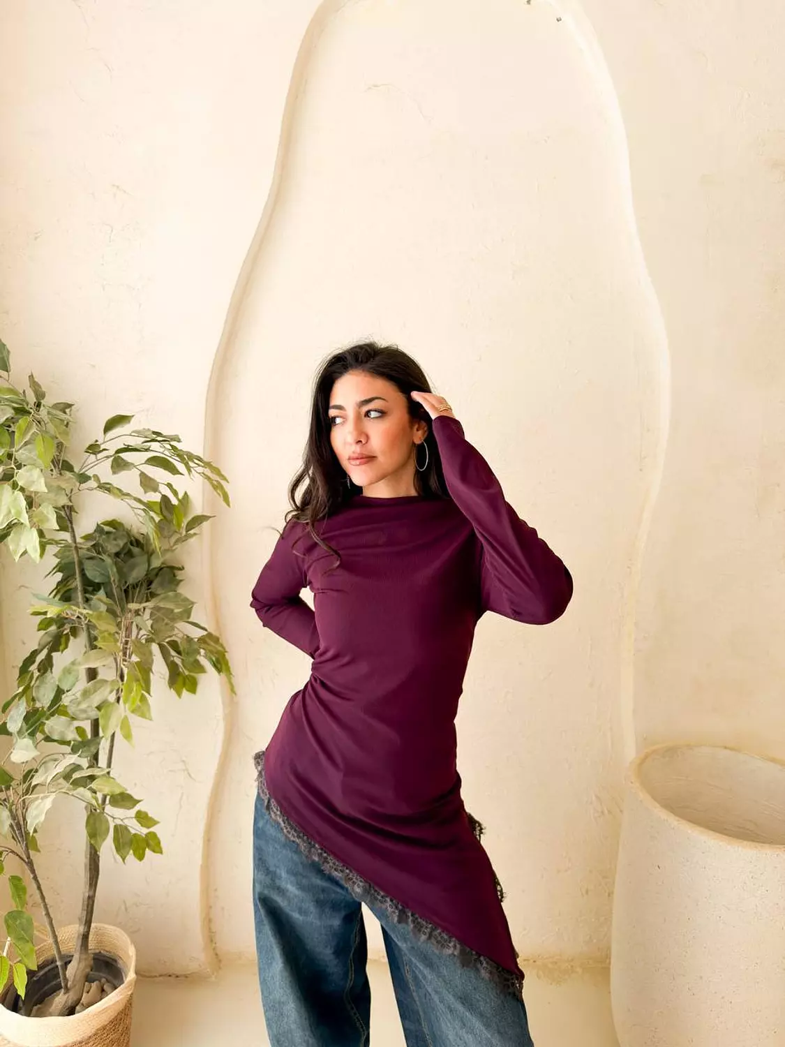 Lace Asymmetric Top 3