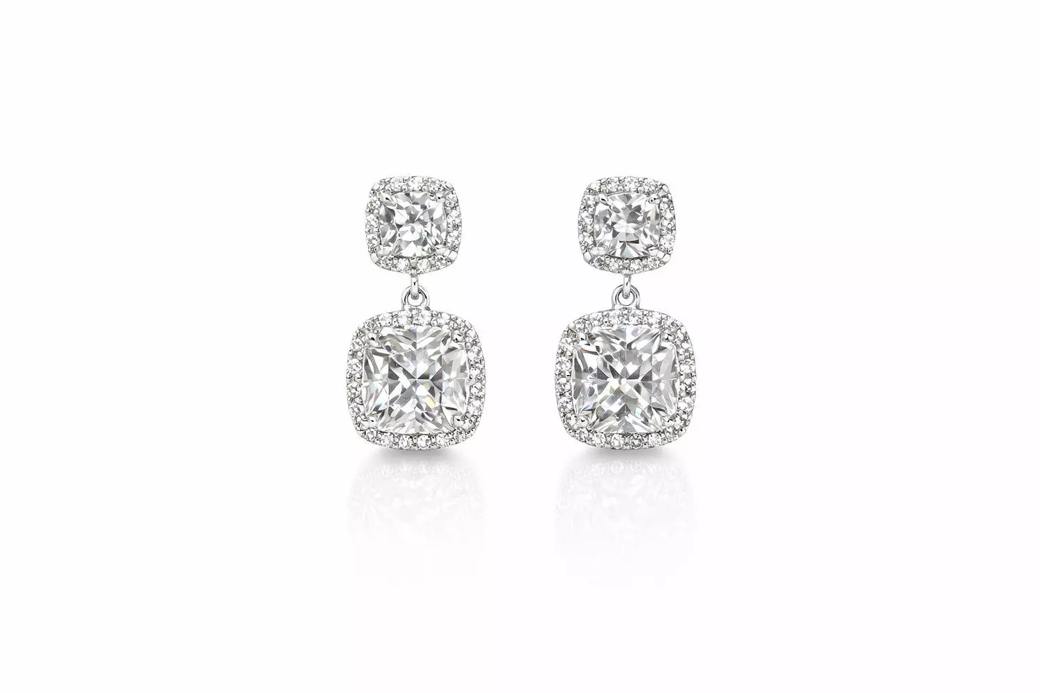 Silver Earrings Daimond 1