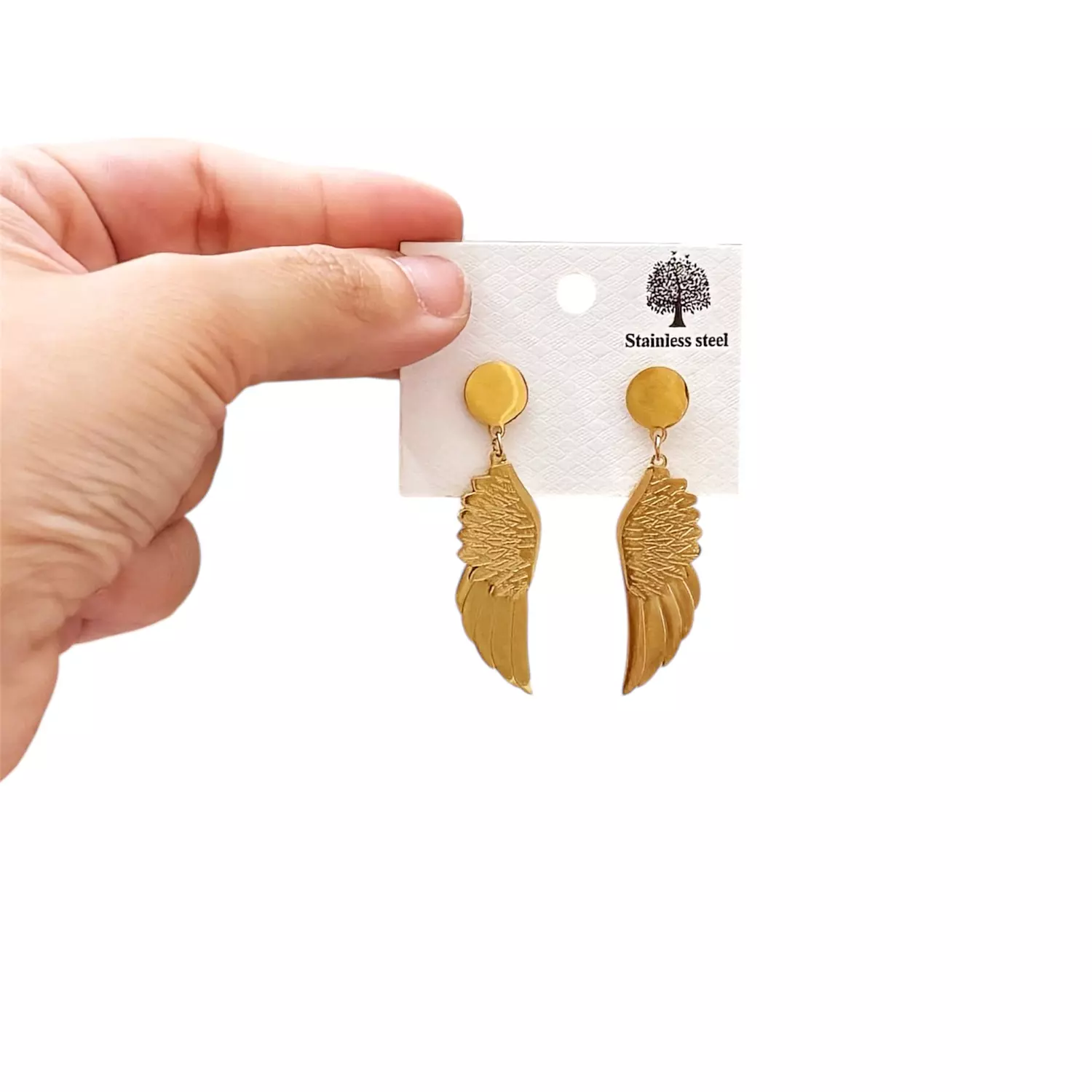 Dangly Stainless Steel Earrings 2 3