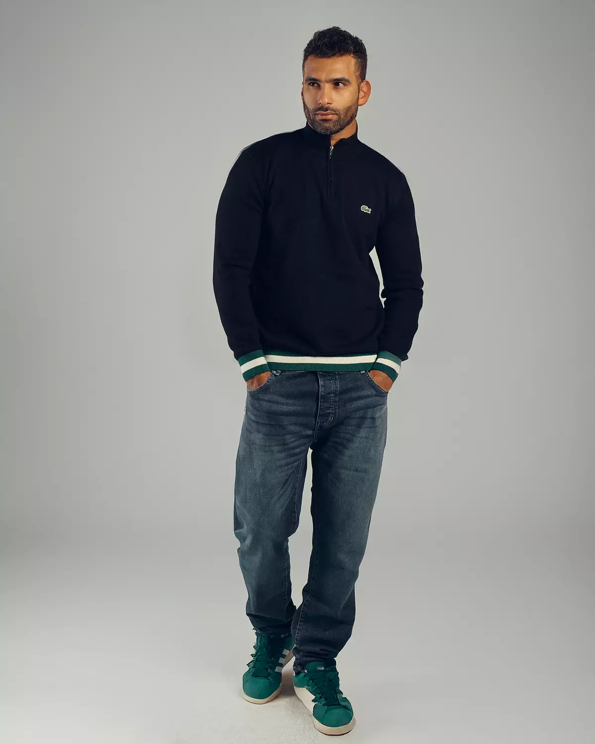 Lacoste Knit Quarter Zipper Shirt 2