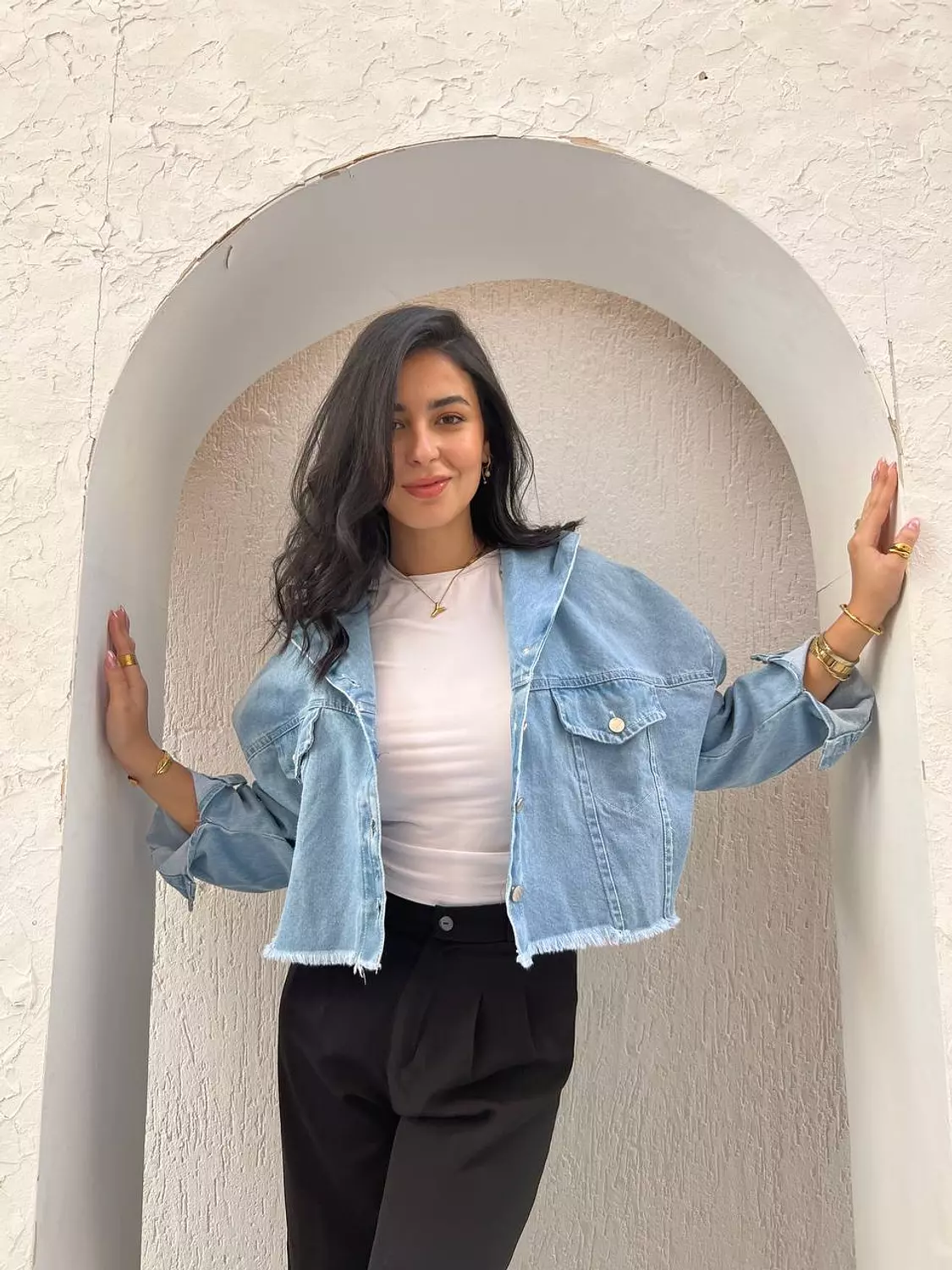 Hooded cropped jacket  5