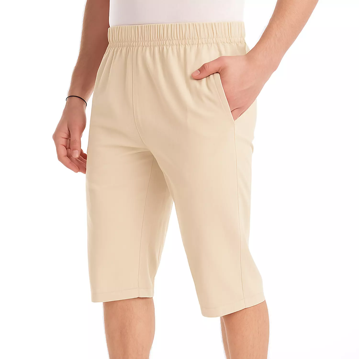 Cotton Plain Long Short - 5016 - Light Beige hover image
