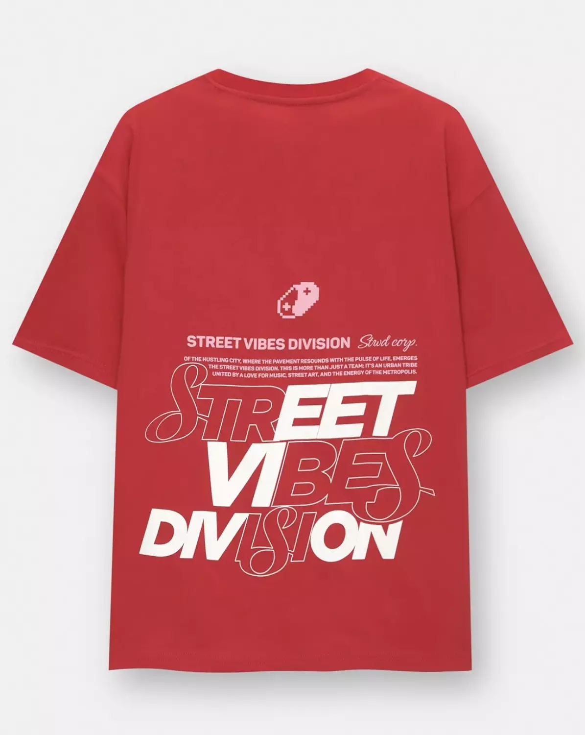 Pull&bear Stwd Red T-shirt 3