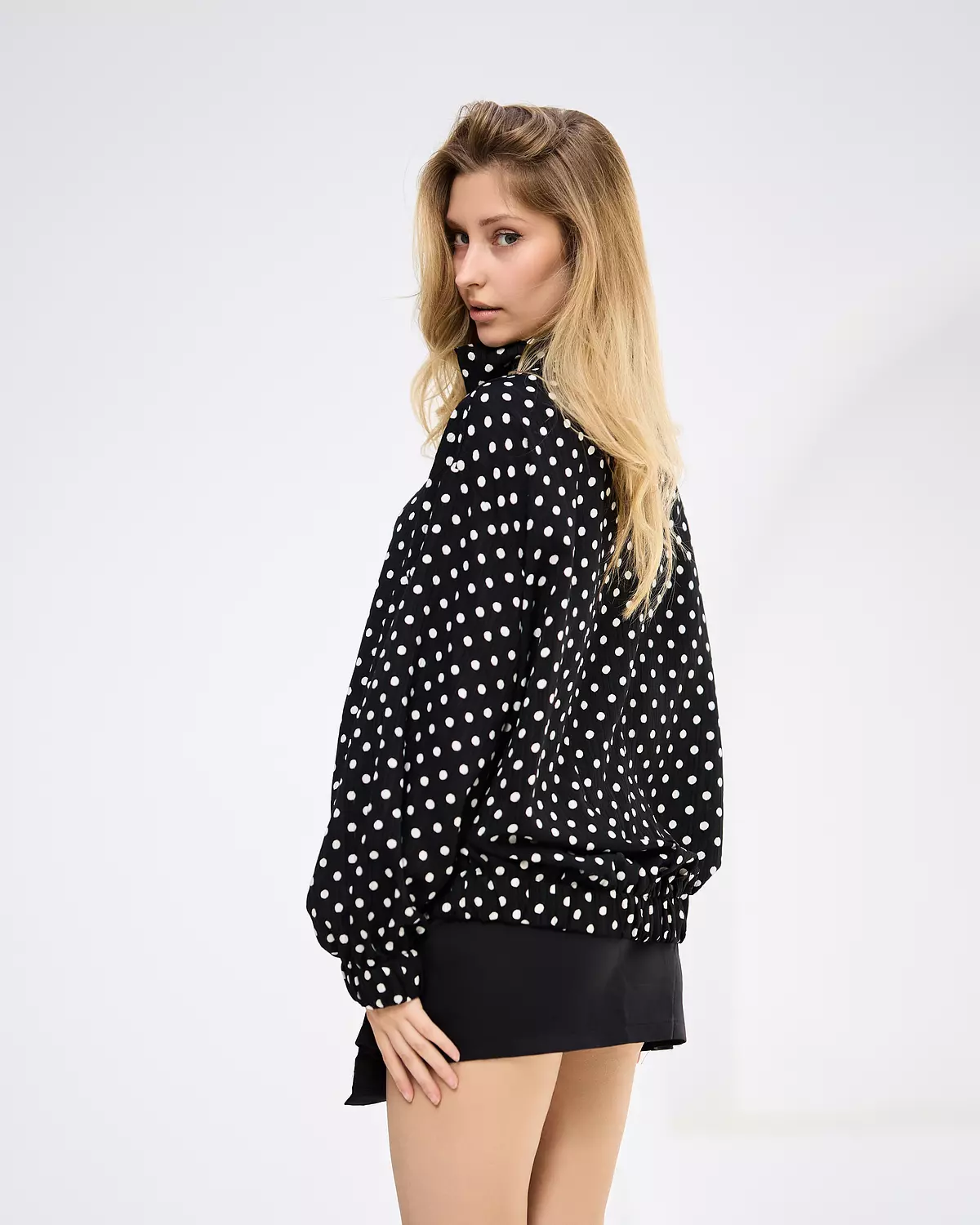 Black polka dot jacket 2