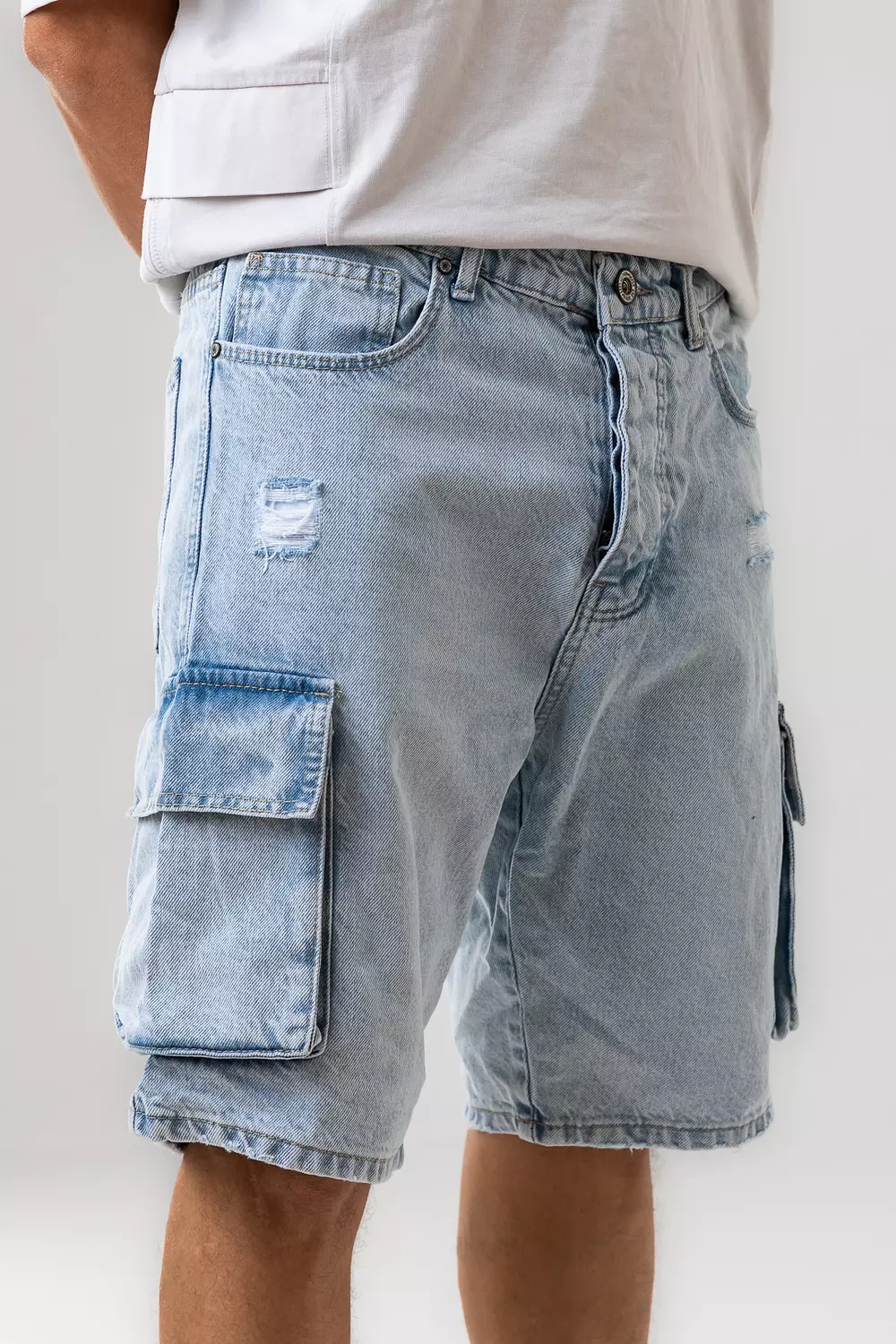 Cargo Denim Jeans Short 4