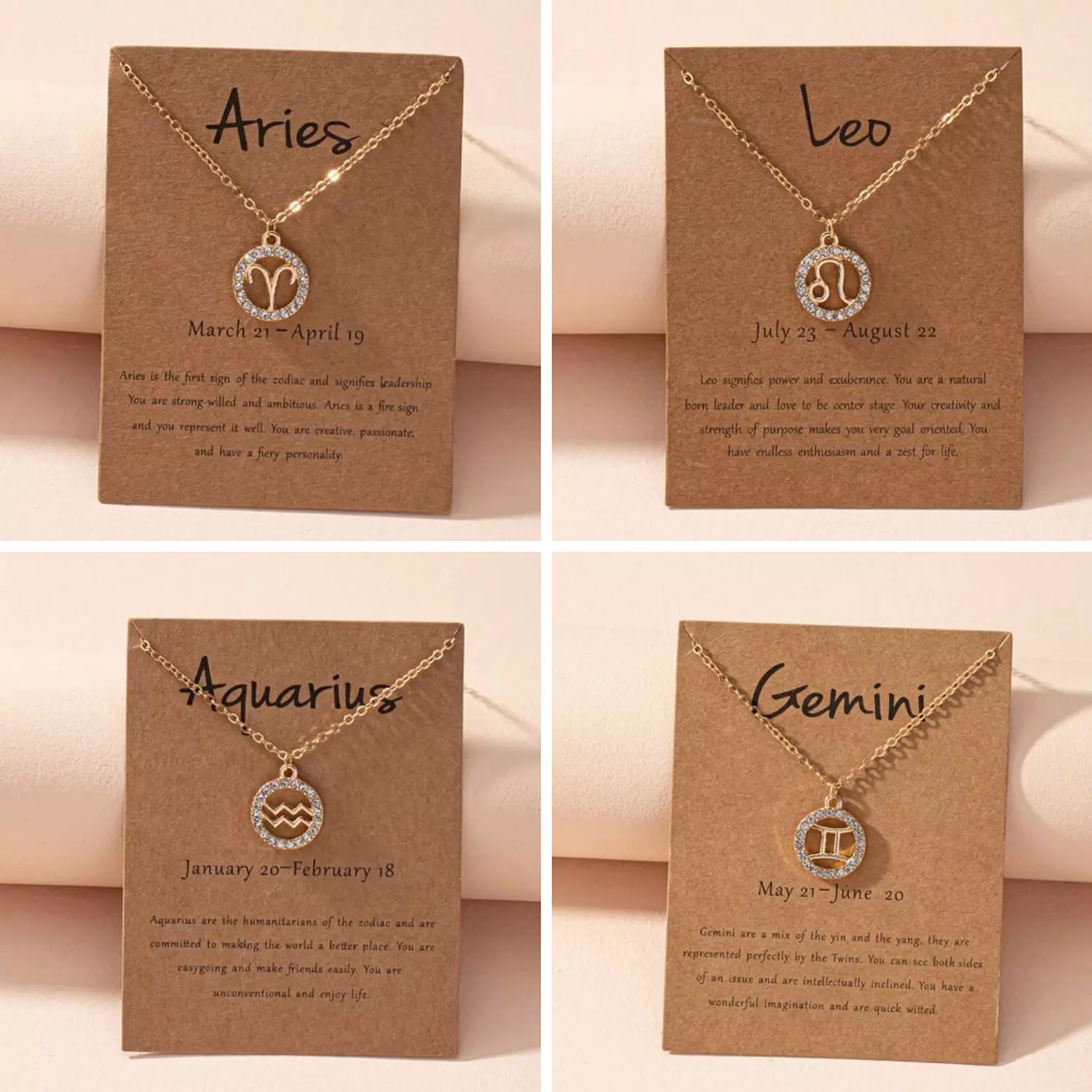1 Pc Horoscope Necklace A image
