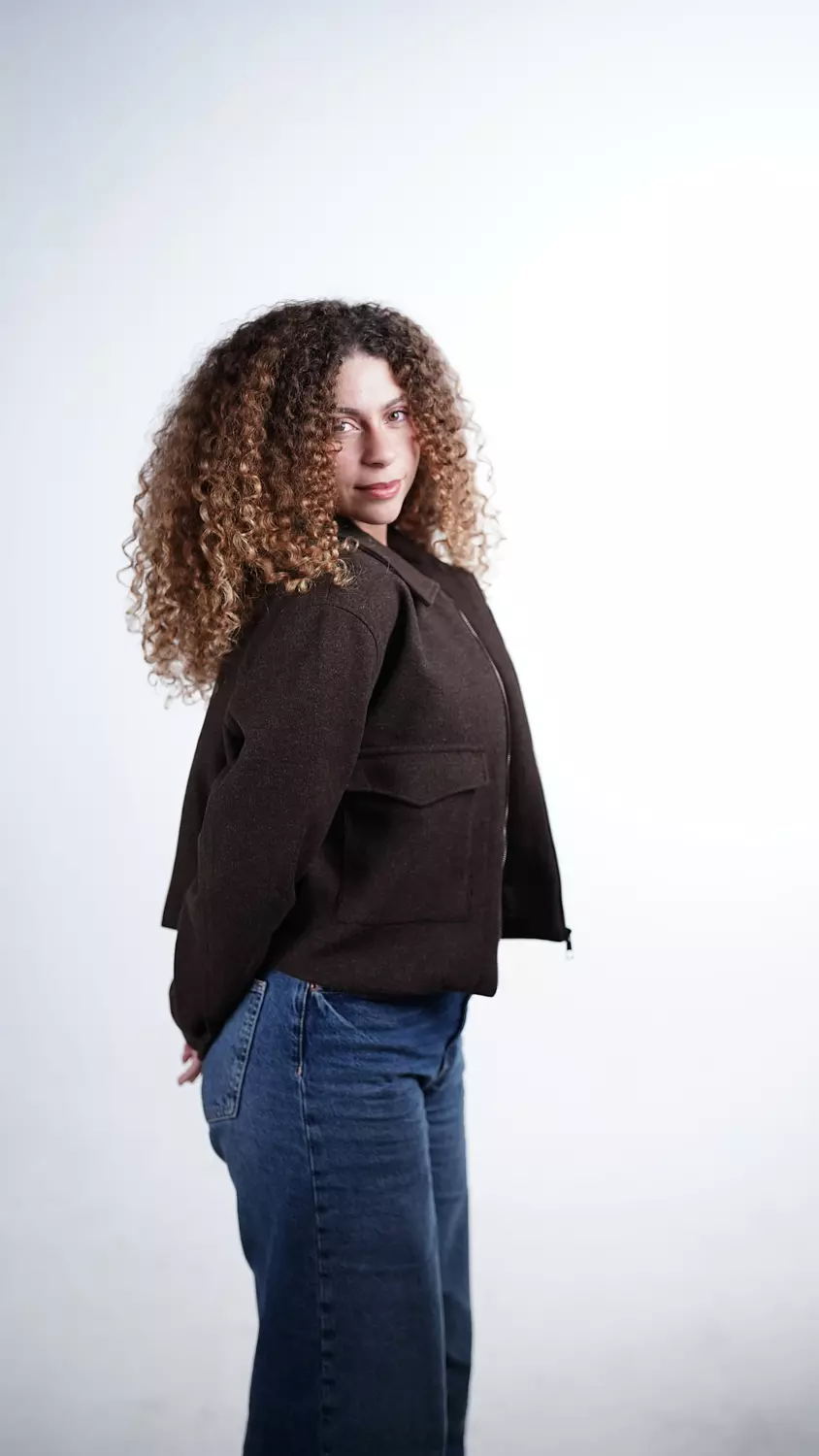 The Urban Wool Zip Jacket- Brown  3