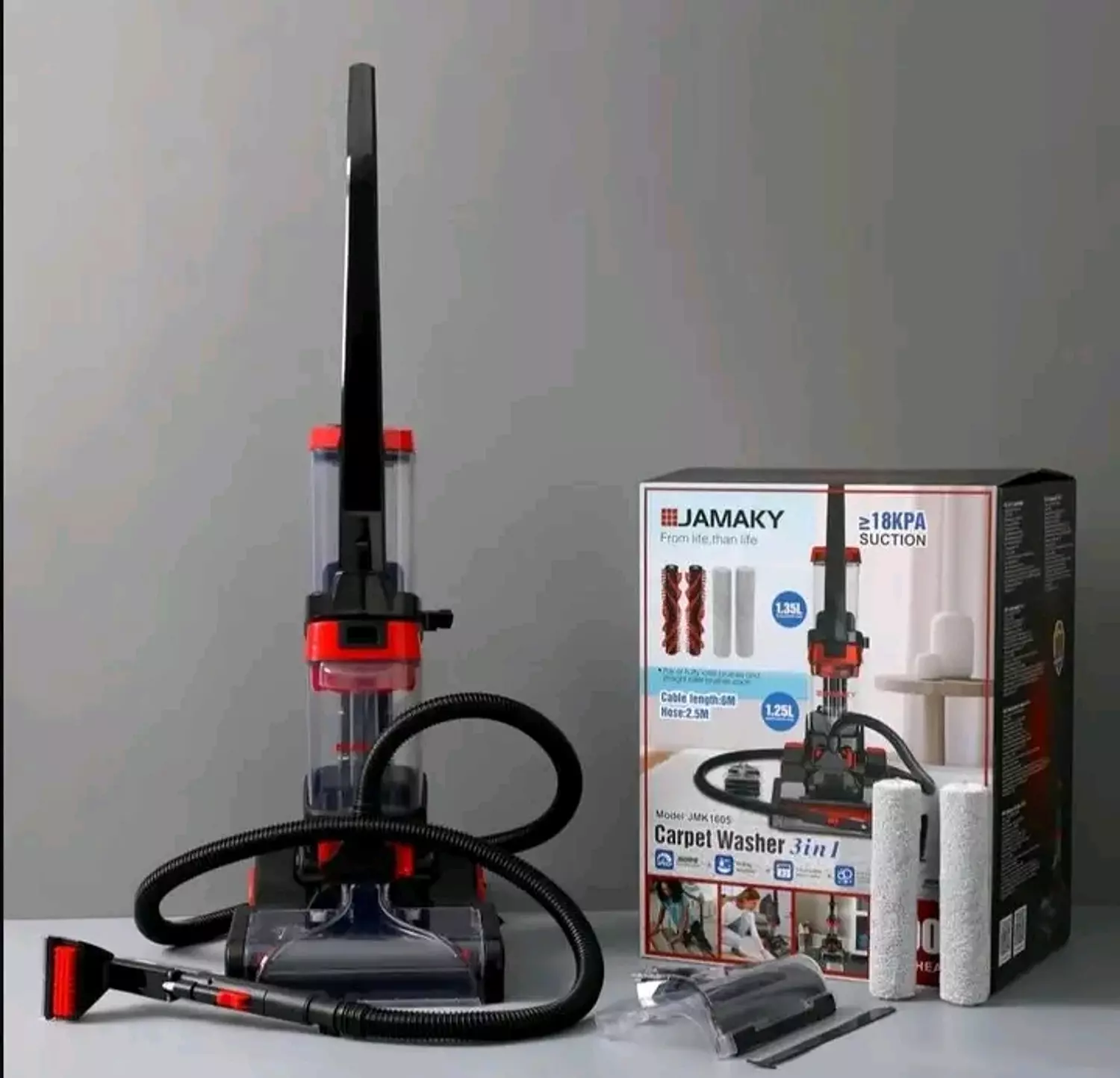 مكنسه جاماكي لغسيل السجاد والمفروشات 3*1 image