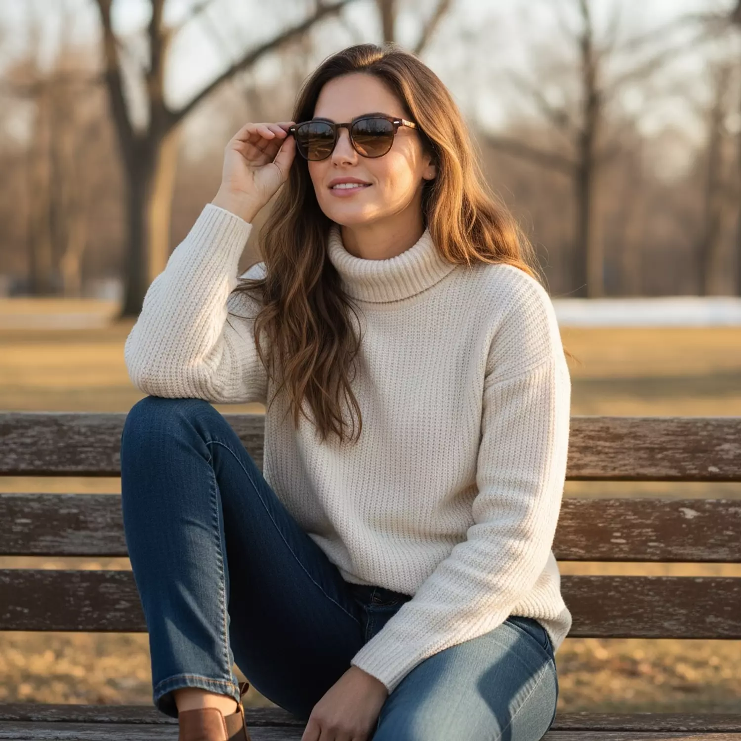 Vintage Style Brown Gradient Sunglasses hover image