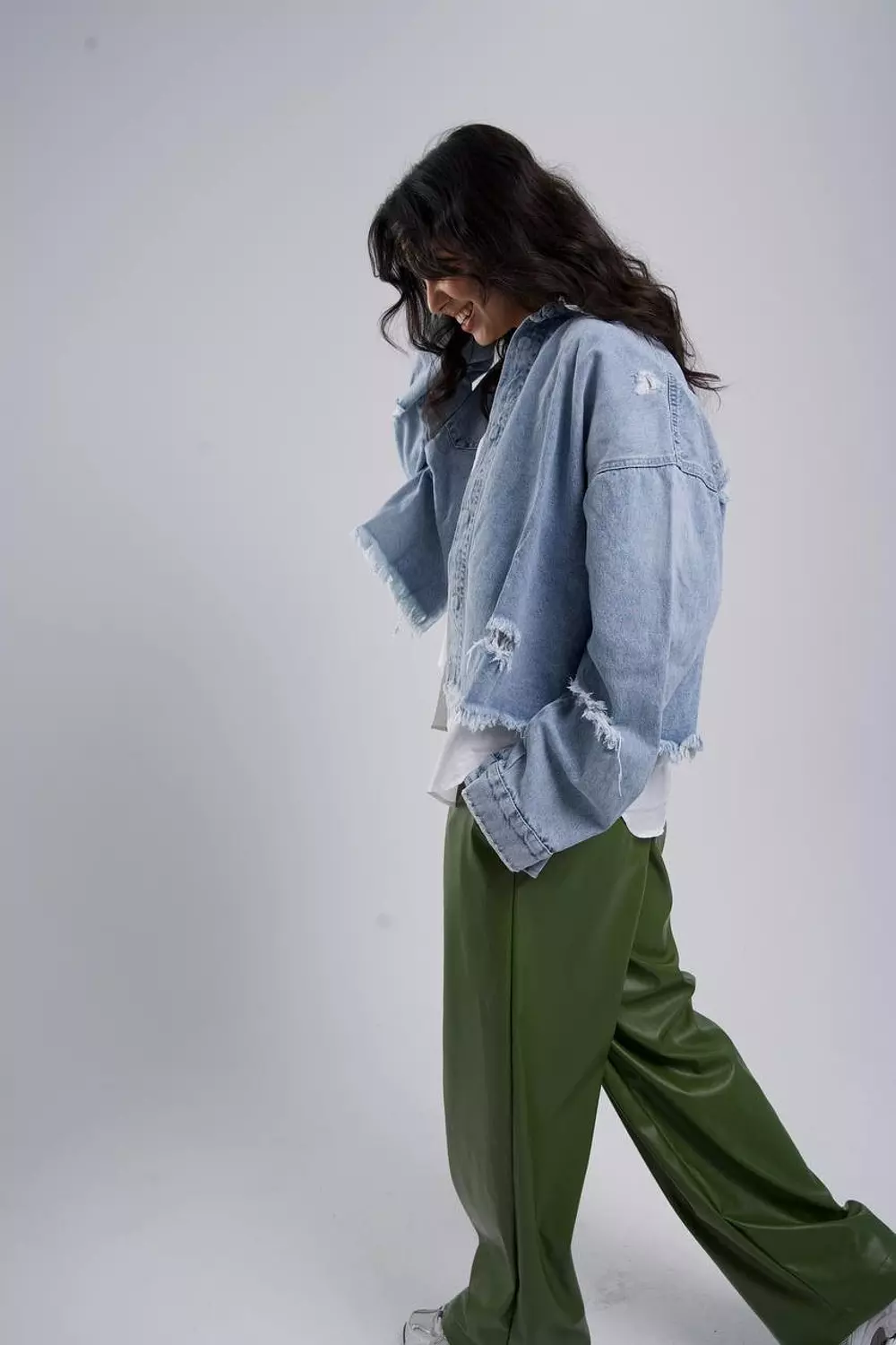 Cutting denim jacket 1