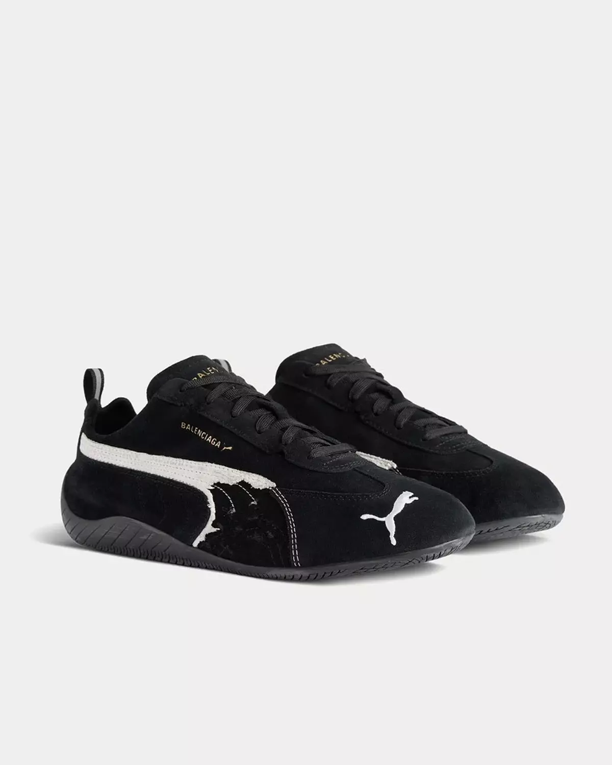 Balenciaga x Puma - Speedcat Suede Black / White Low 1