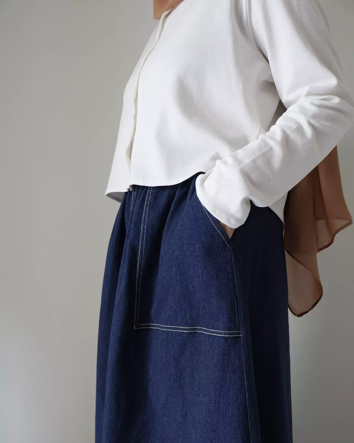 Denim Skirt Dark Blue A Line - TEENAGE 3