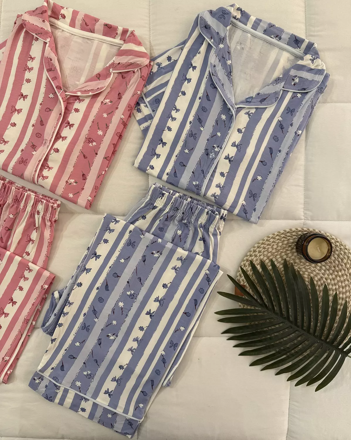 Floral pjamas short sleeves  image