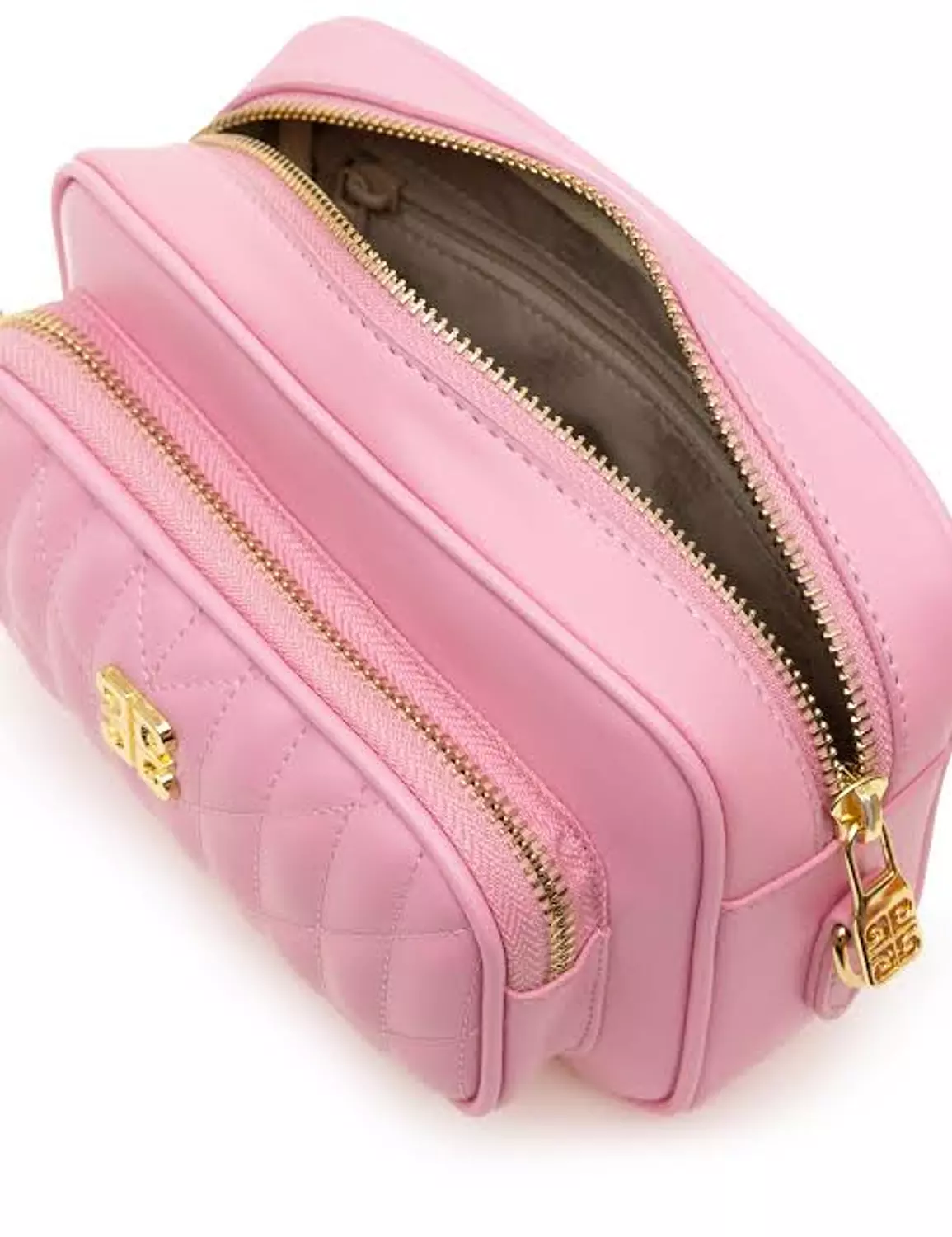 Pierre Cardin Quilted Crossbody Bag – Pink hover image