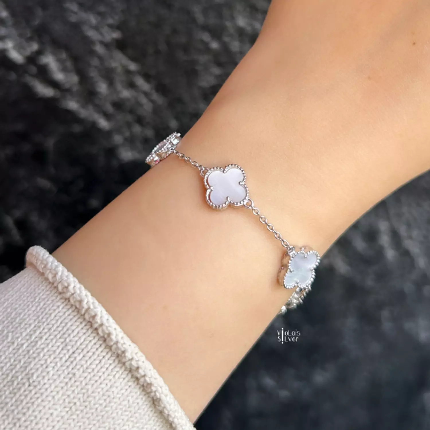 White van cleef bracelet  image