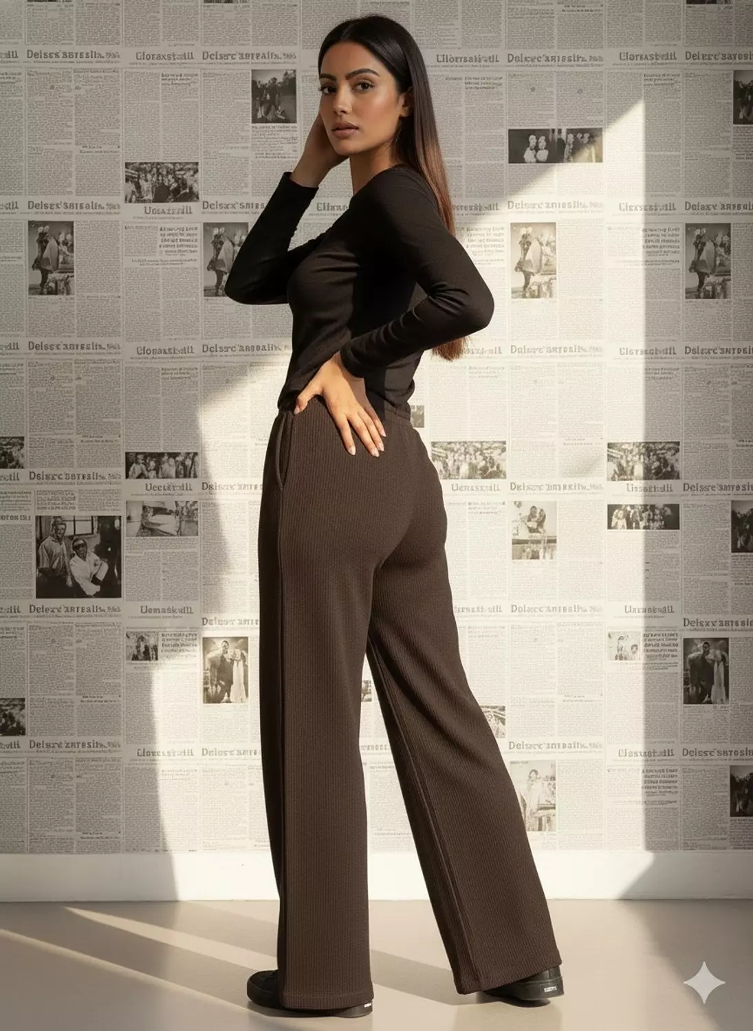 Brown Wool Pants 1